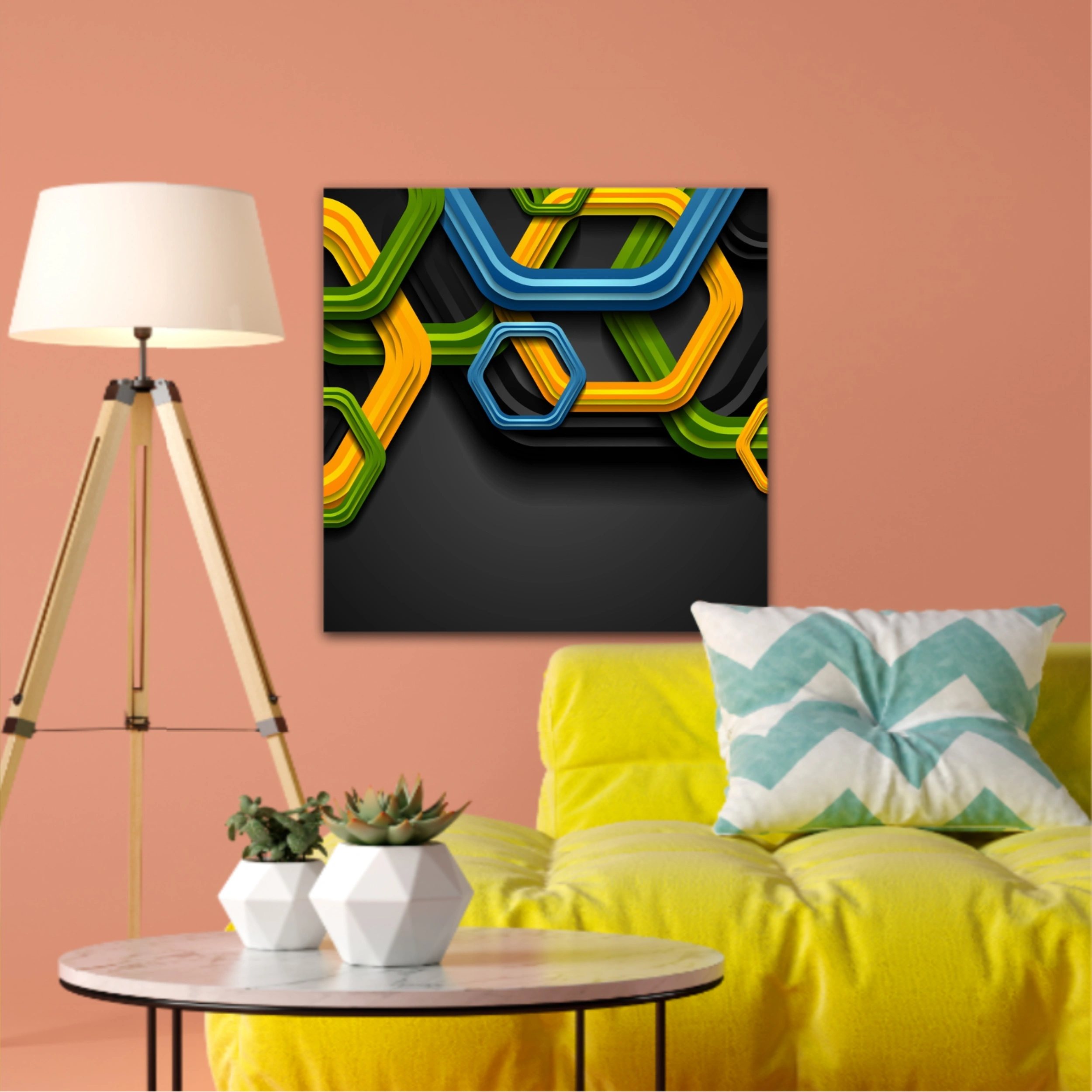 Tehnologie Geometric Background Colorat Hexagon Tehnologie Dark Abstract Corporate Vector Formă Design grafic Tehnic Negru