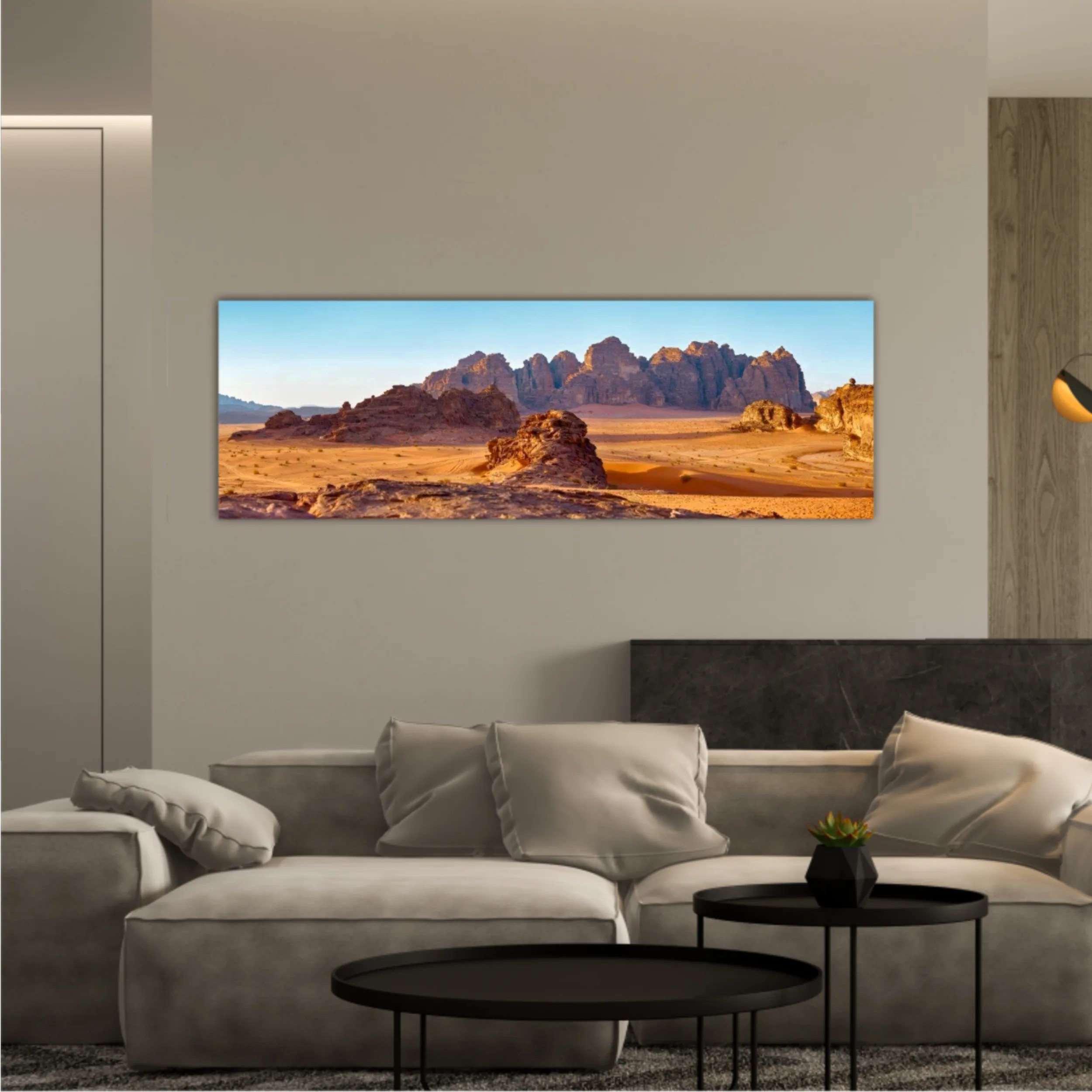 The fantastic mountains in desert Wadi-Rum, Jordan