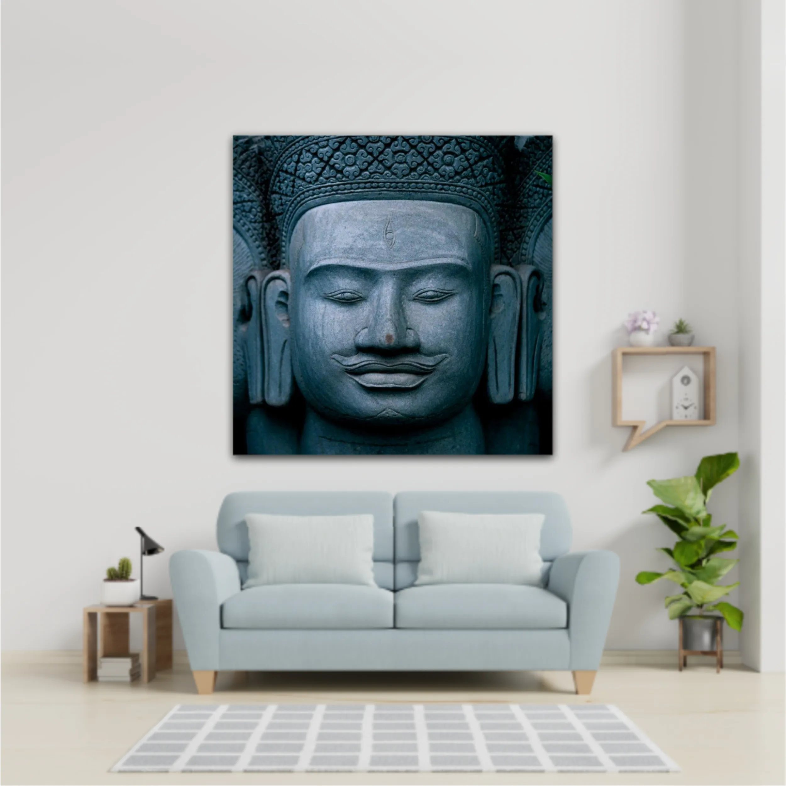 Three Headed Buddha Statue