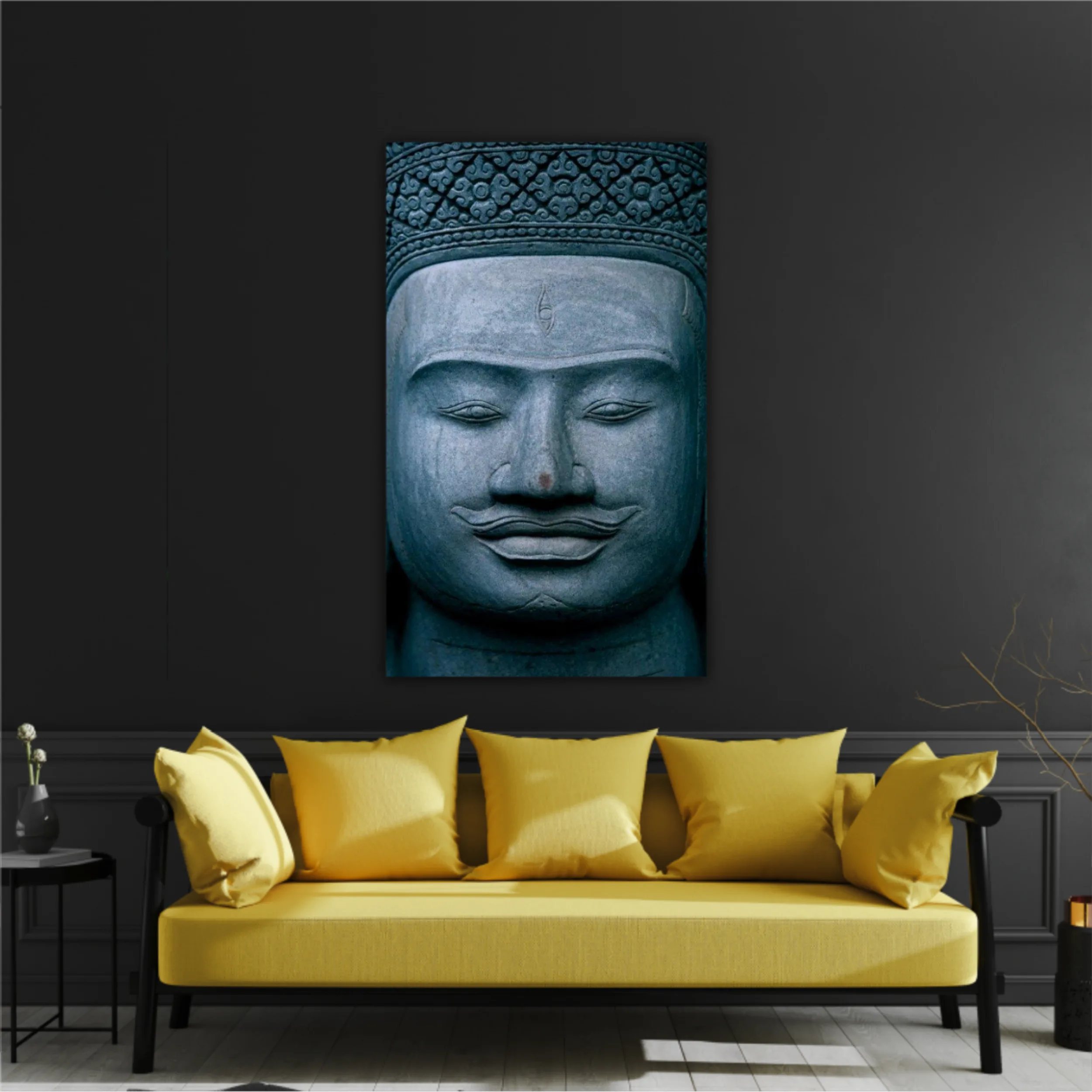 Three Headed Buddha Statue