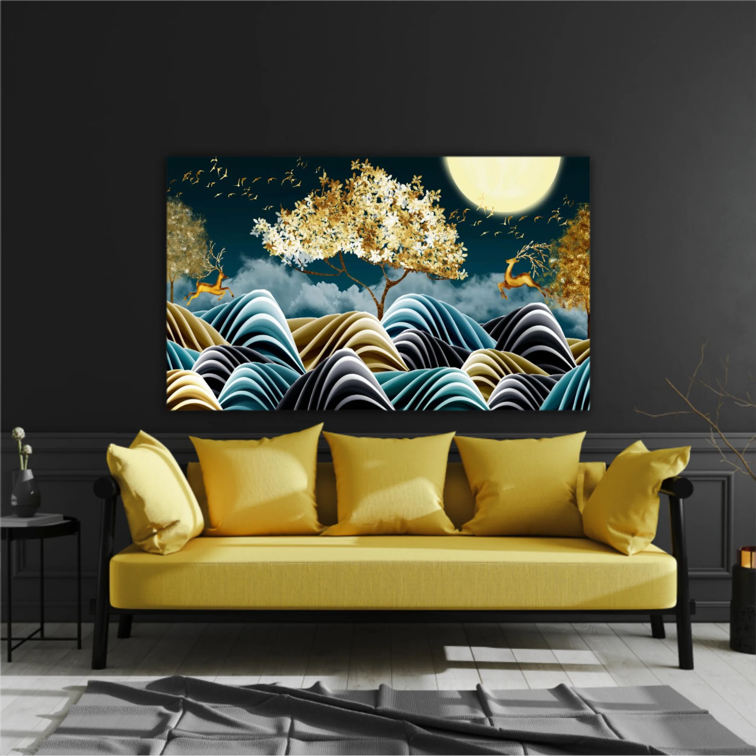 Luxurious abstract art digital painting