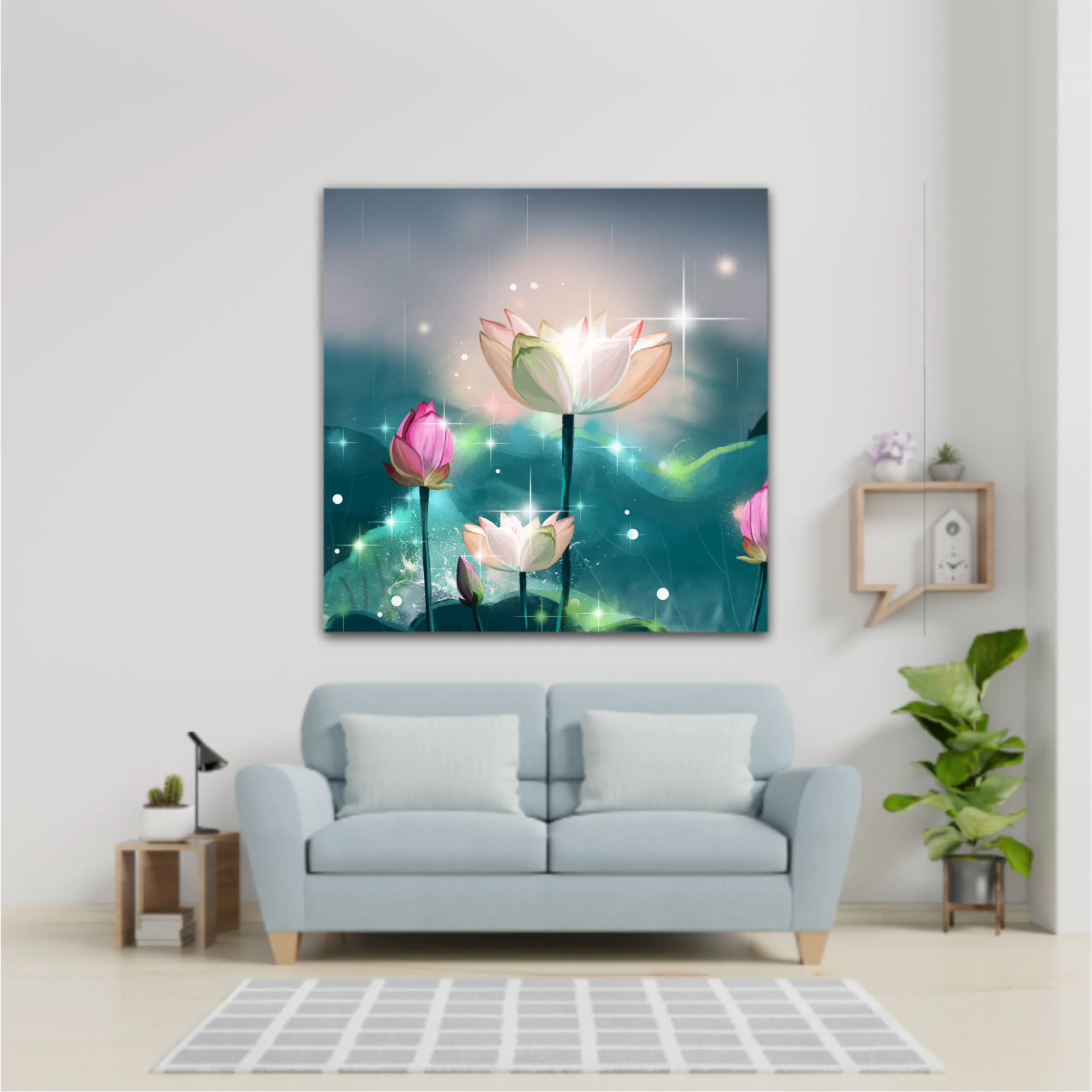 3d illustration of lotus flowers