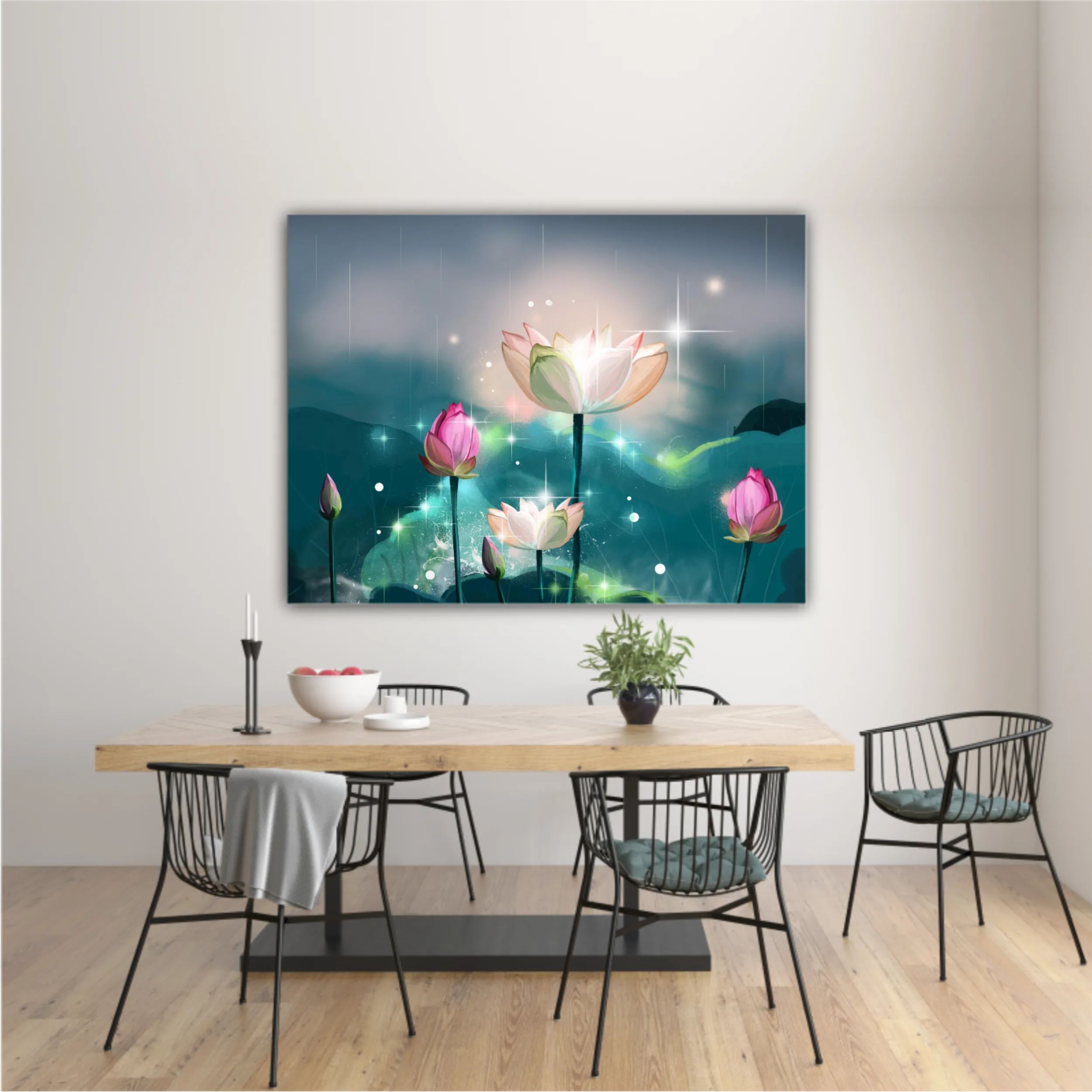 3d illustration of lotus flowers