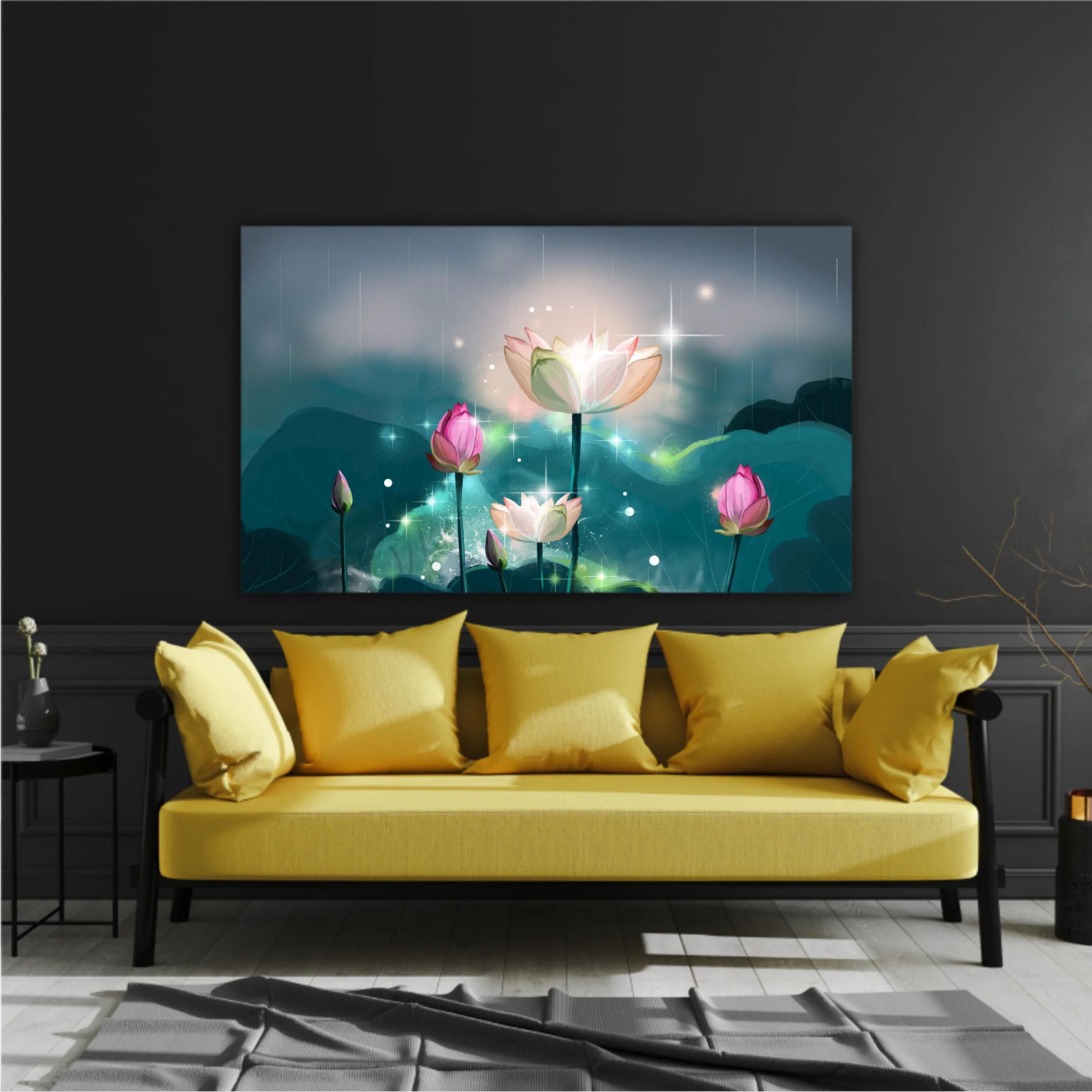 3d illustration of lotus flowers