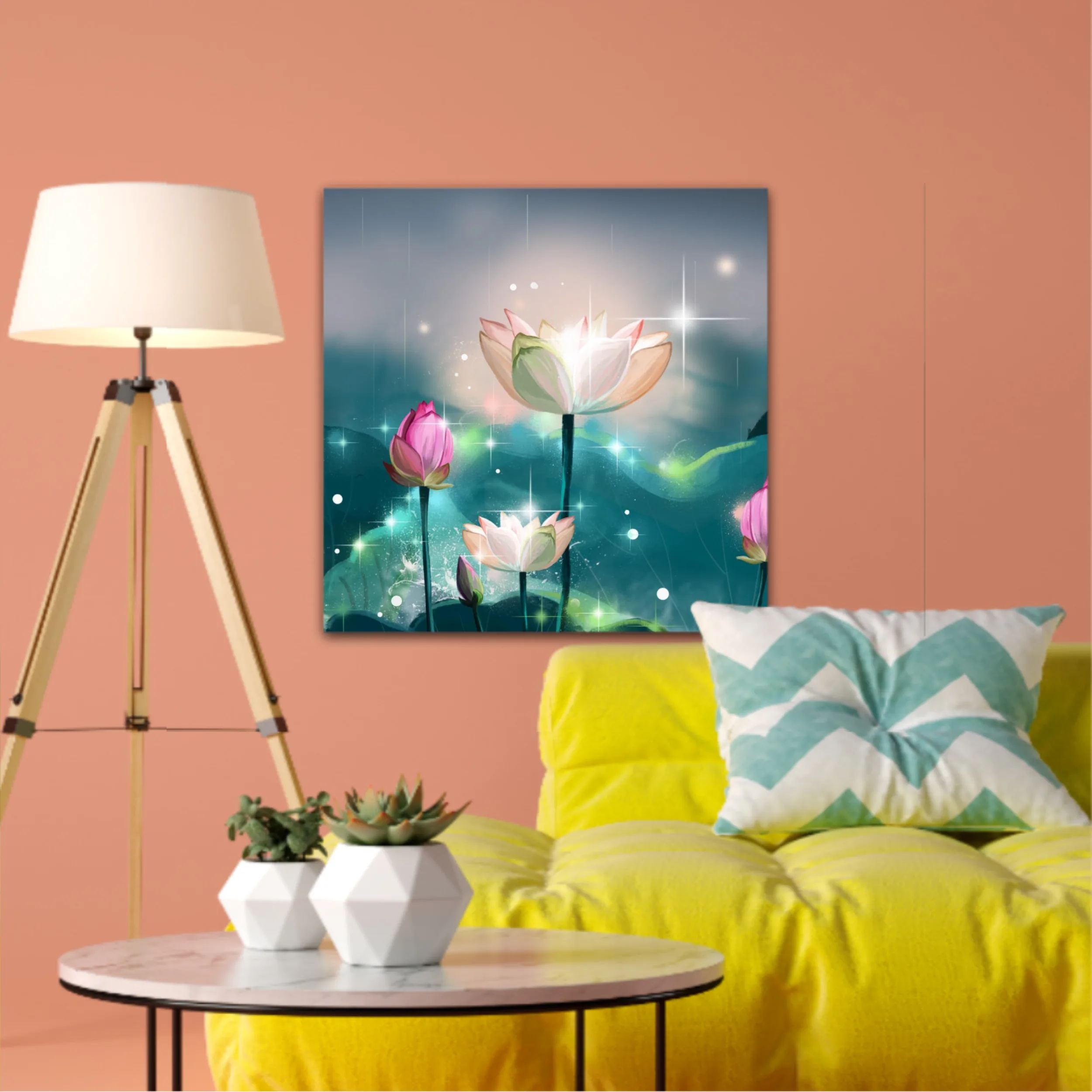 3d illustration of lotus flowers