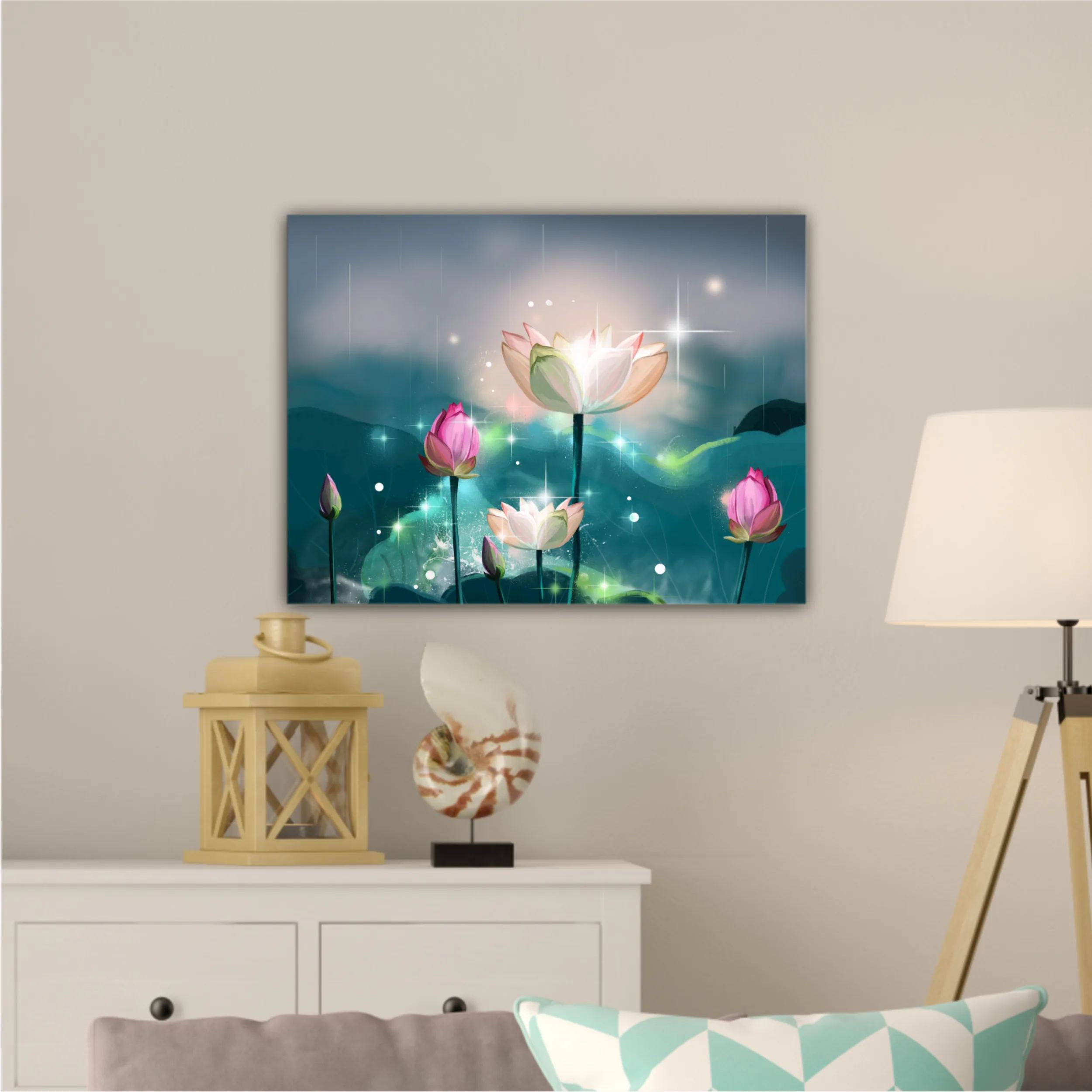 3d illustration of lotus flowers