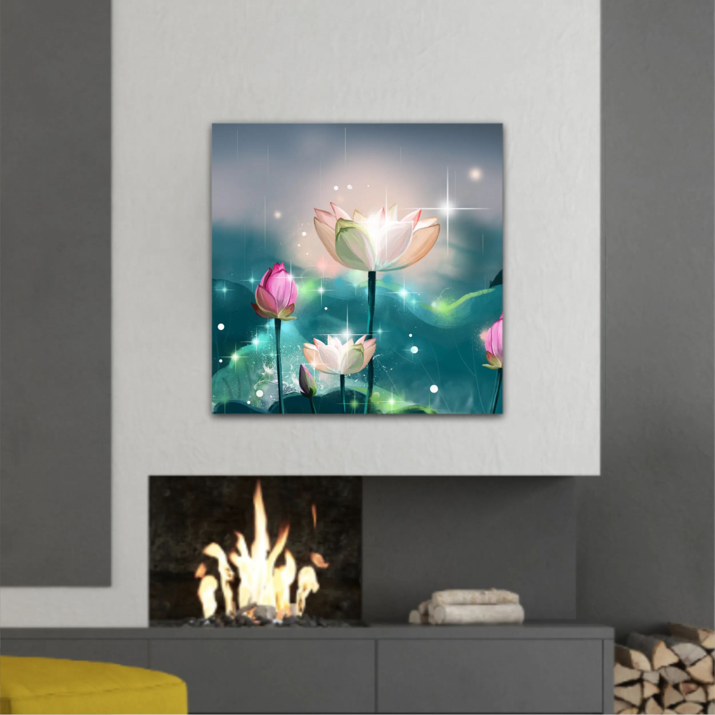 3d illustration of lotus flowers