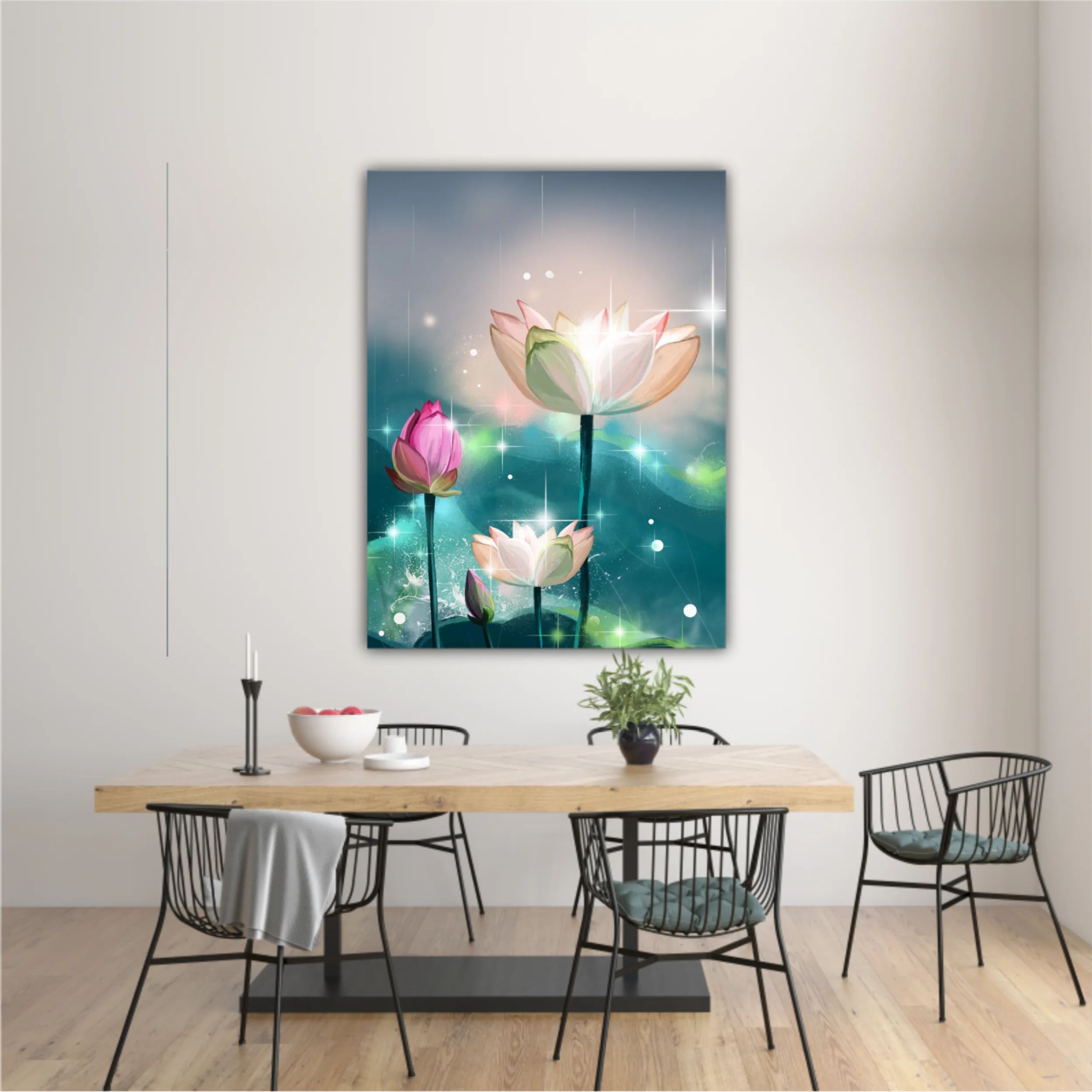 3d illustration of lotus flowers