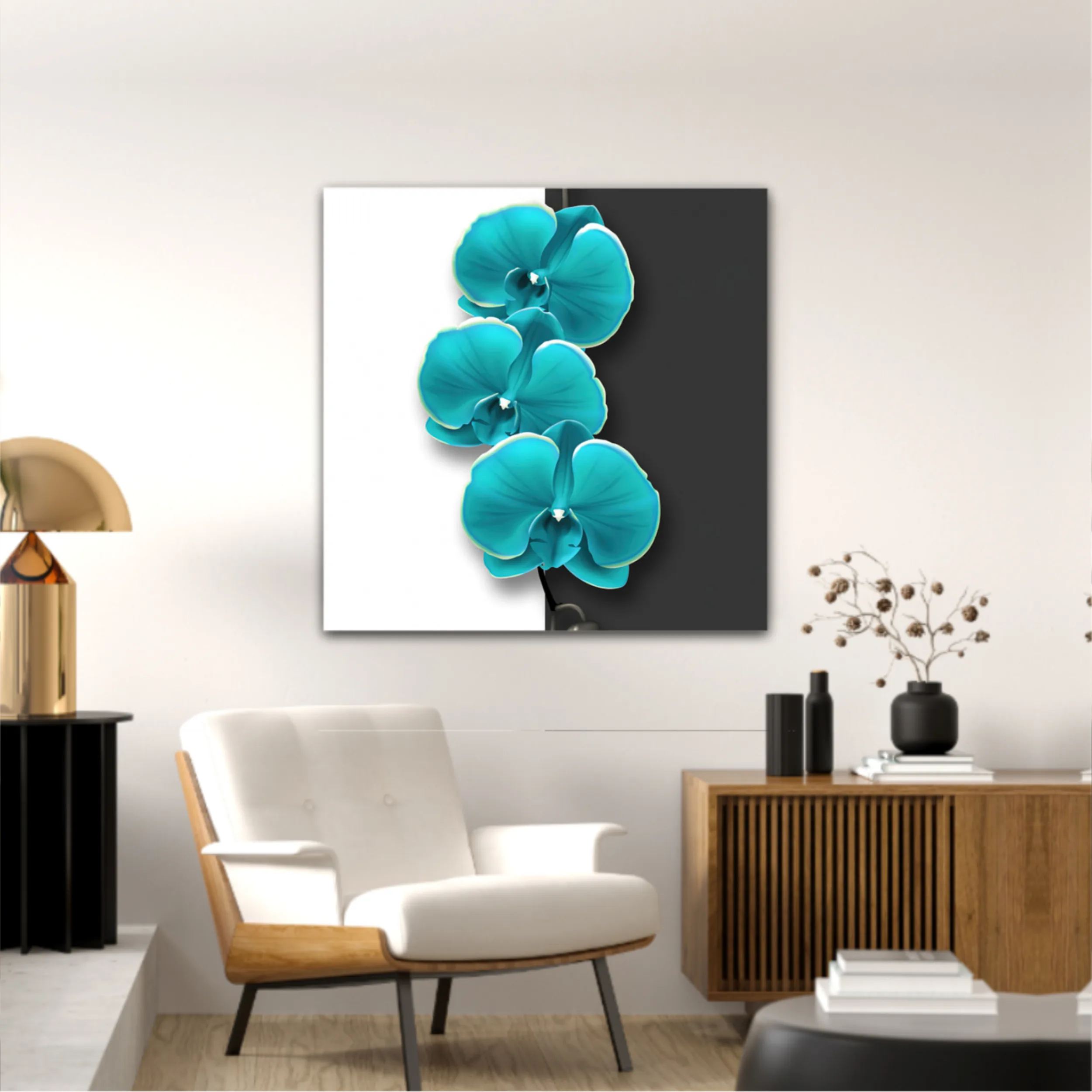 Modern fashion for decor and wallpaper. Digital abstract art