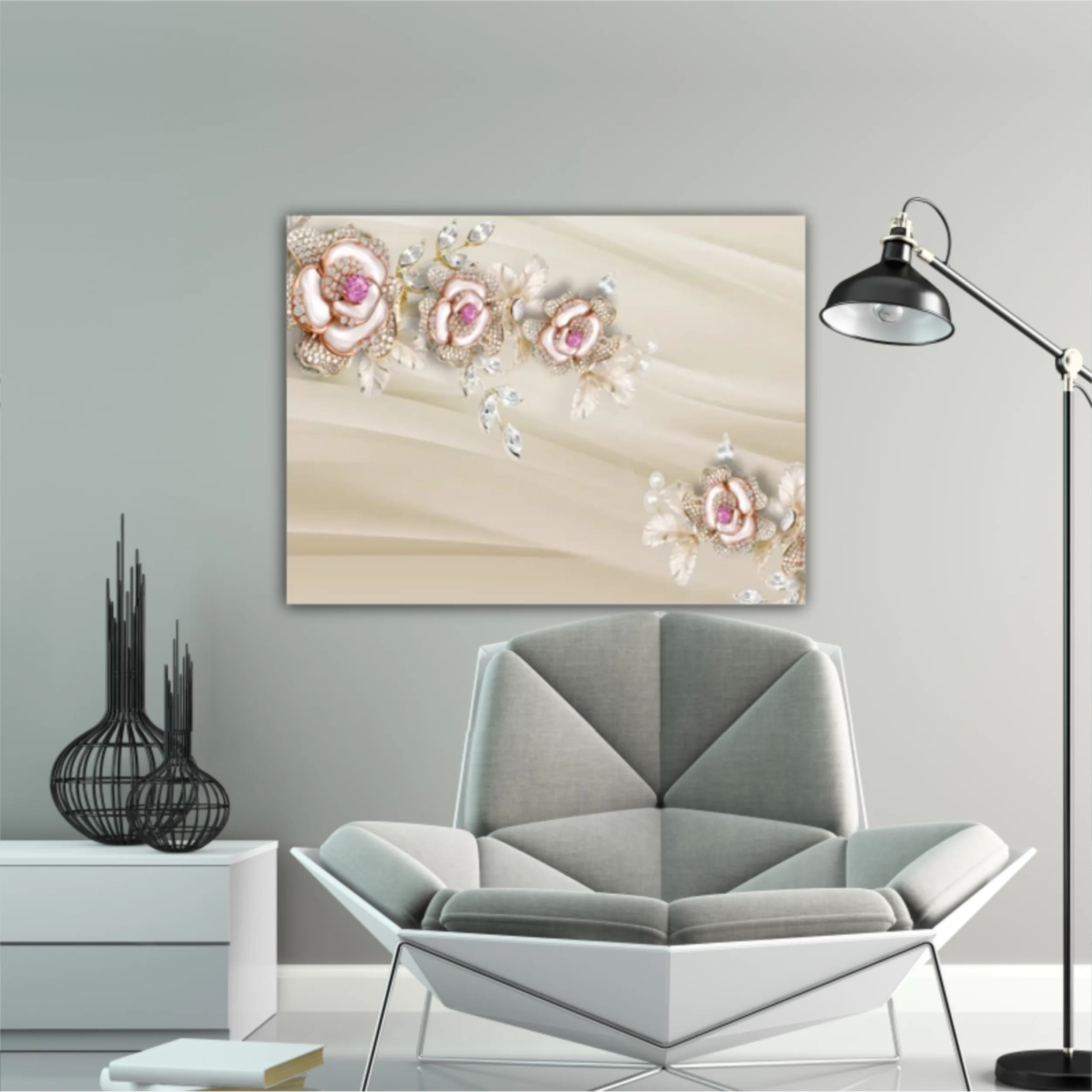 3d illustration of roses flowers