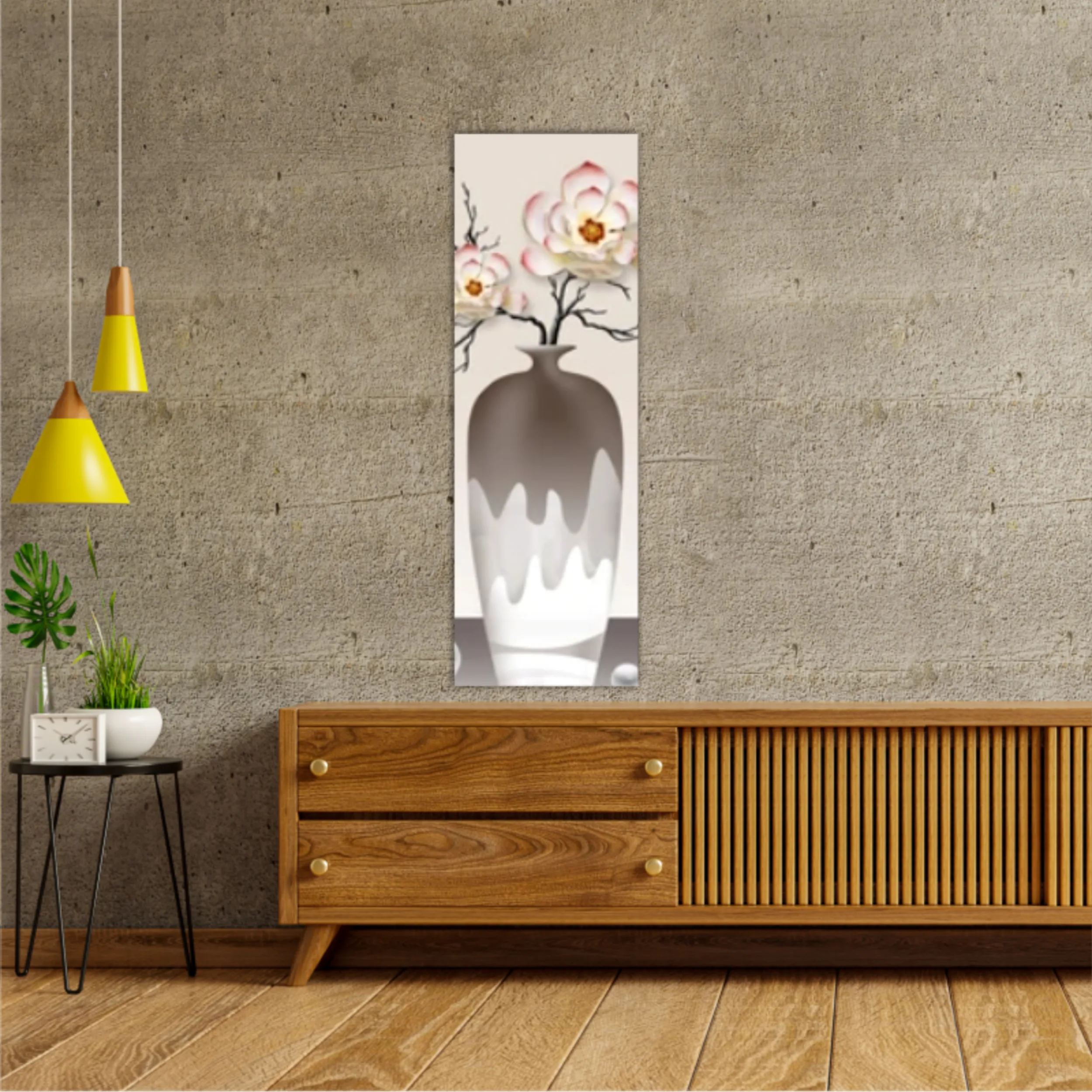 3d illustration of luxury floral wallpaper 