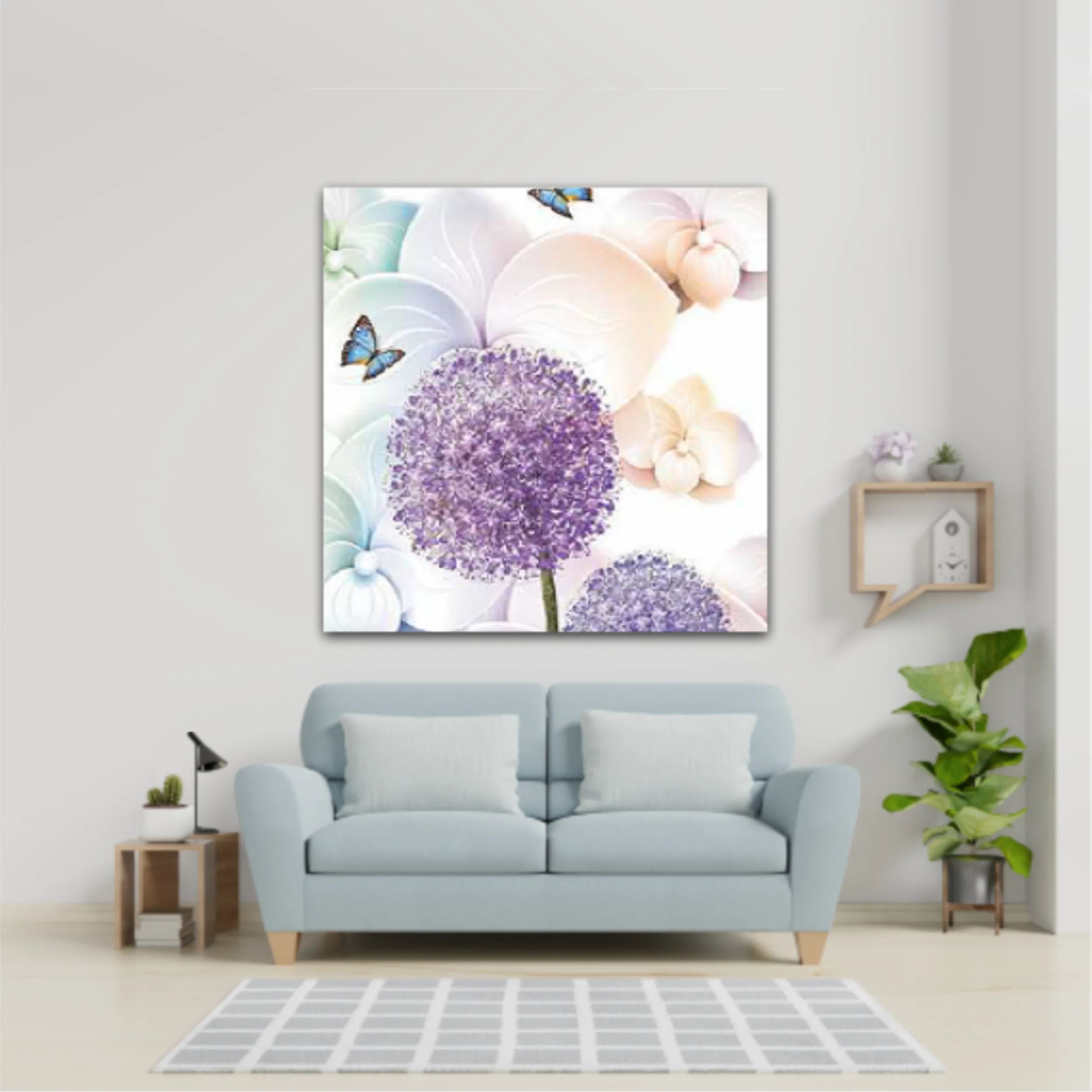 3D illustration of beautiful dandelion flowers