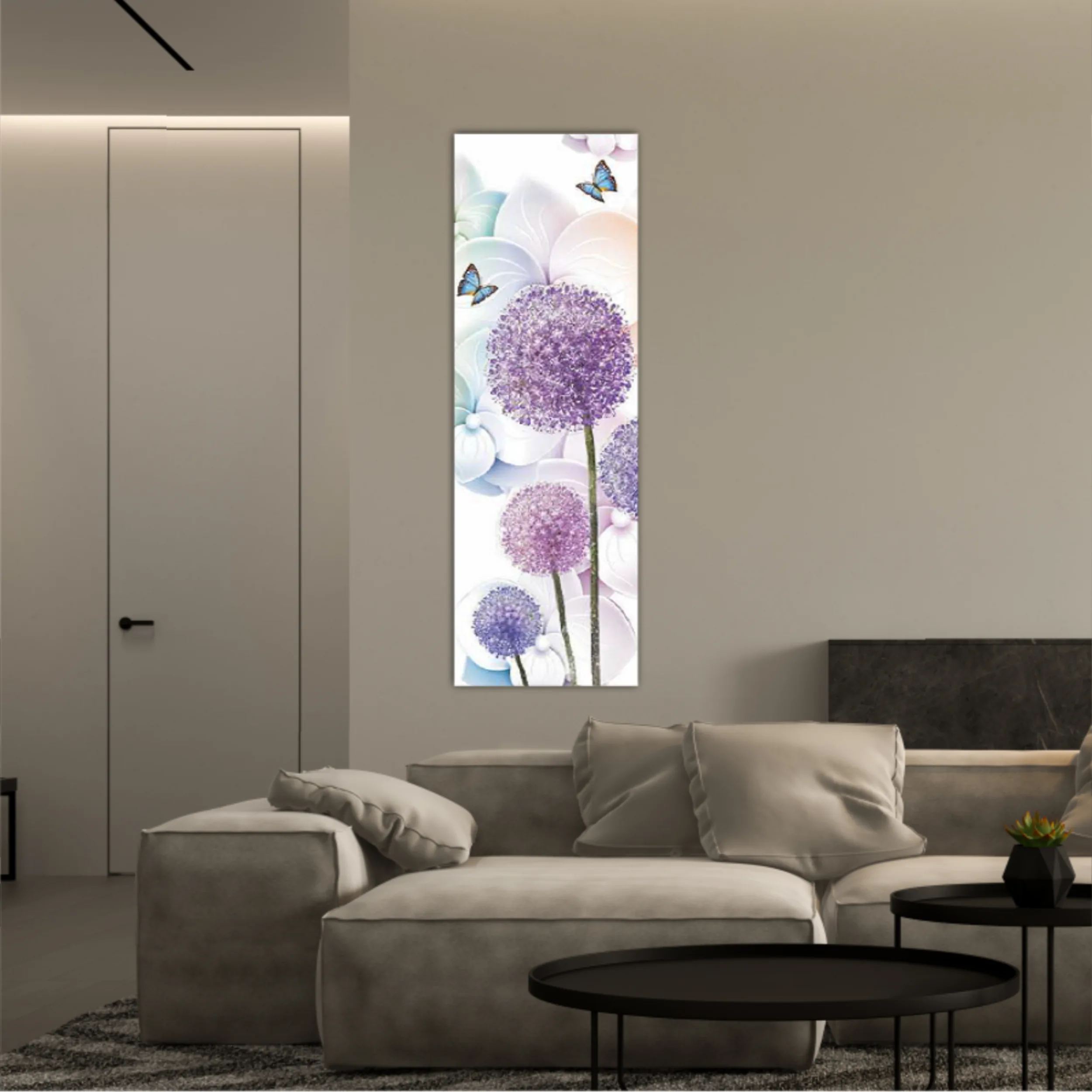 3D illustration of beautiful dandelion flowers