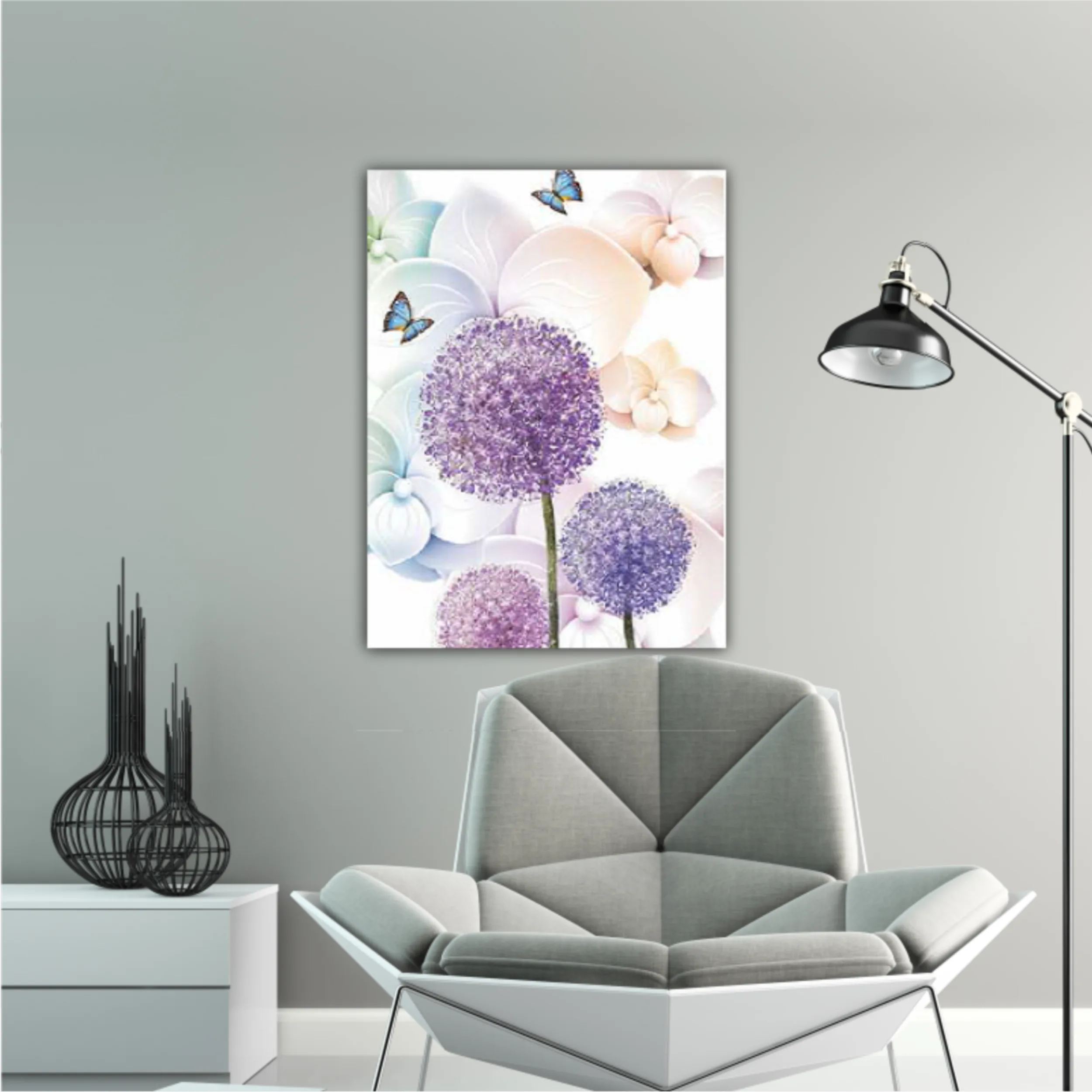 3D illustration of beautiful dandelion flowers