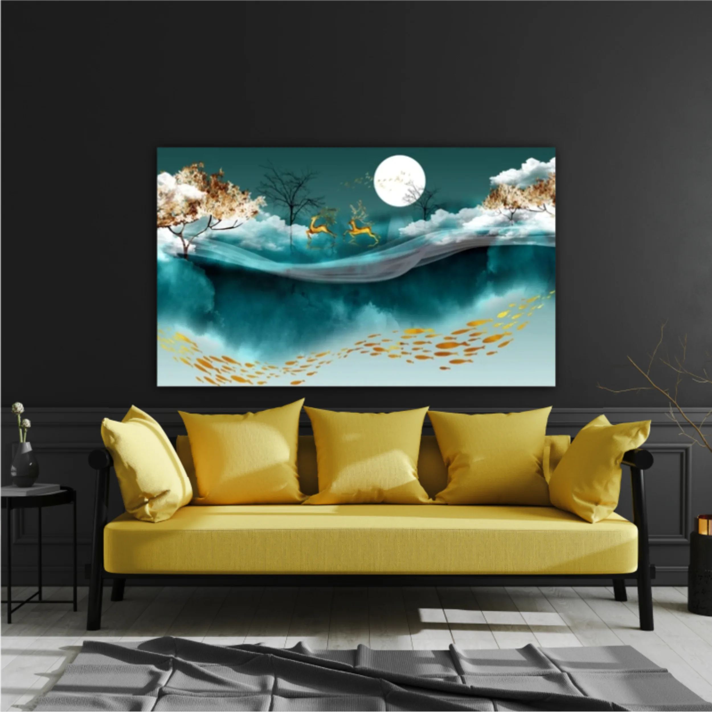 Luxurious abstract art digital painting