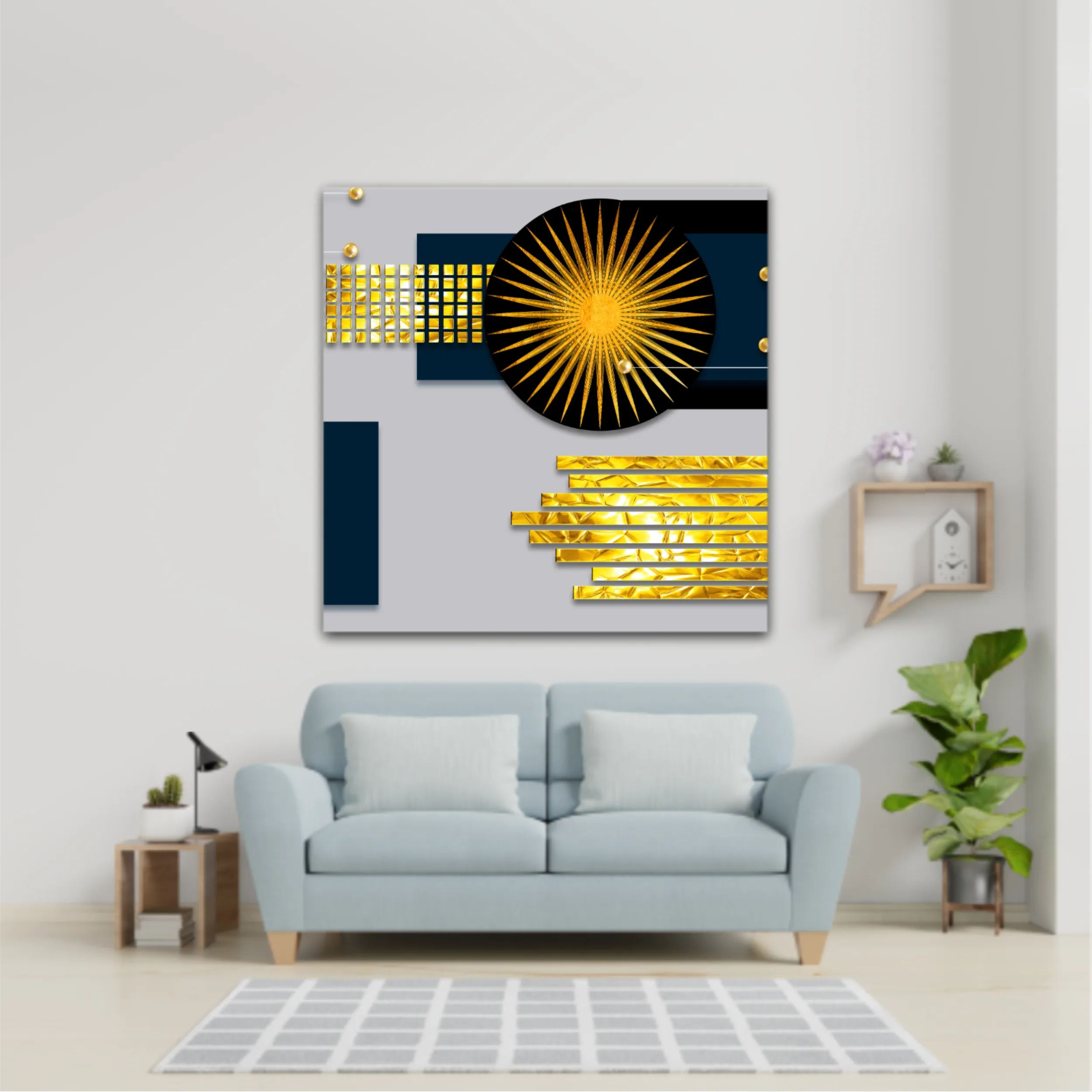 Abstract 3d illustration of geometric for decoration