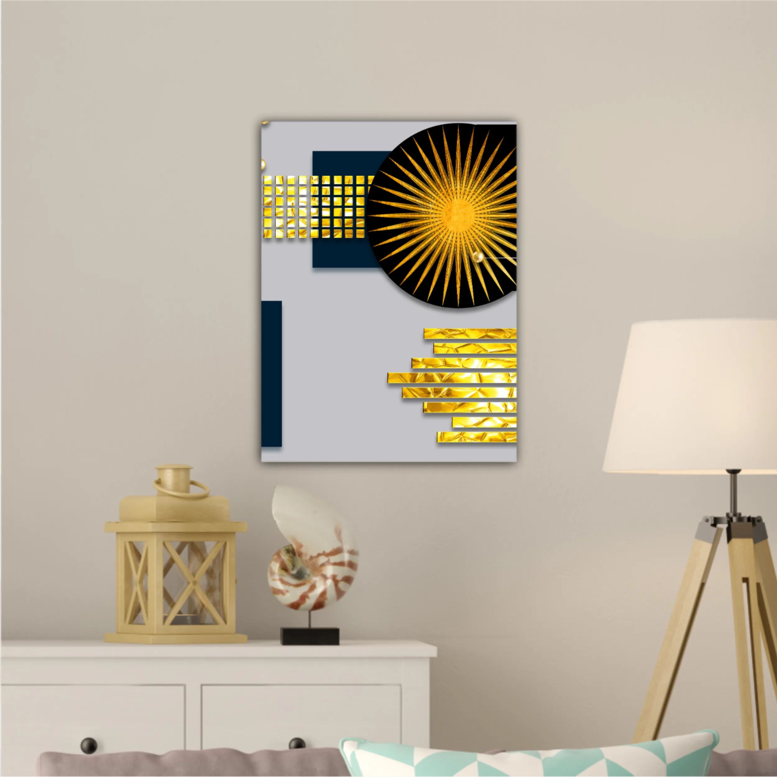 Abstract 3d illustration of geometric for decoration