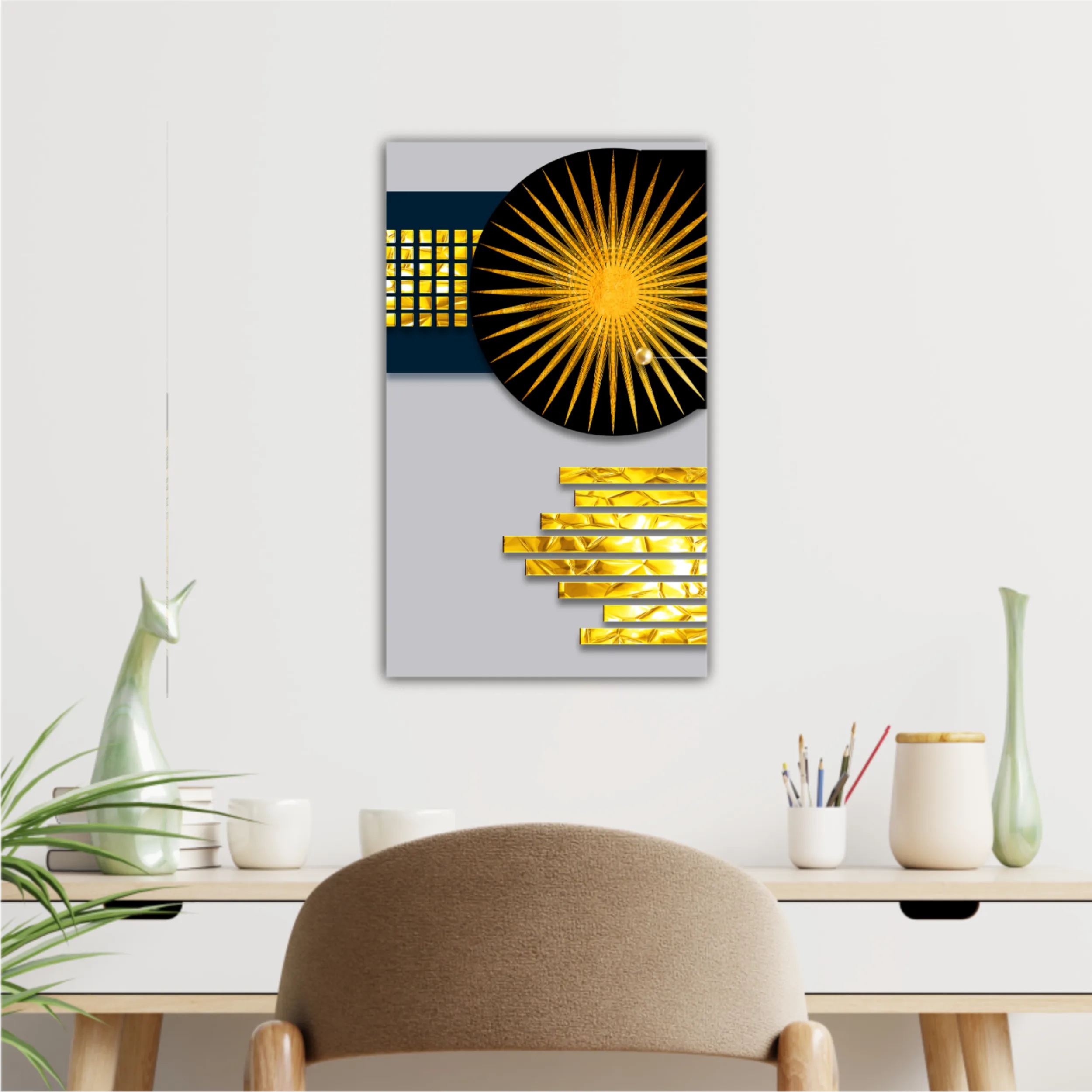 Abstract 3d illustration of geometric for decoration