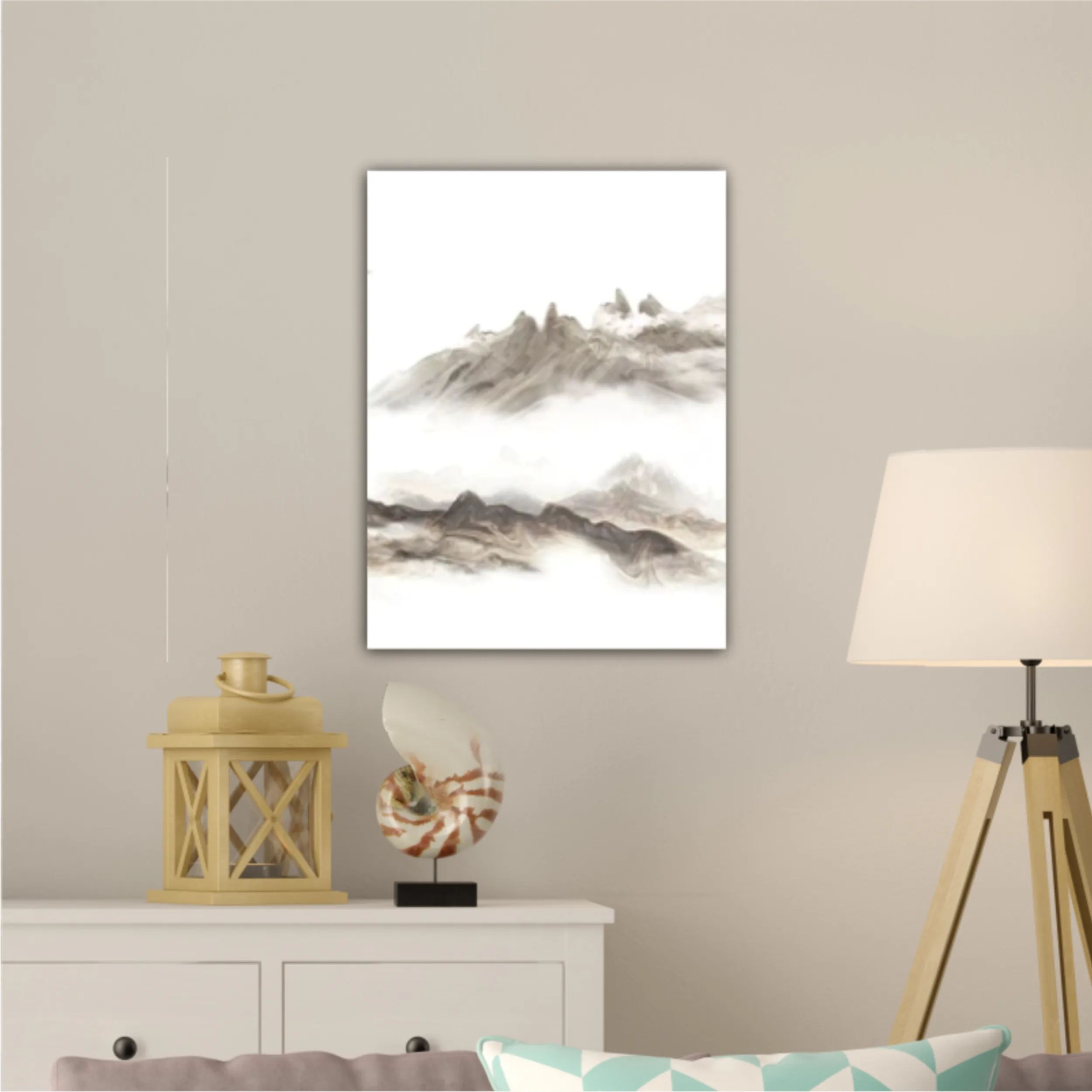 3d illustration of majestic mountain landscape