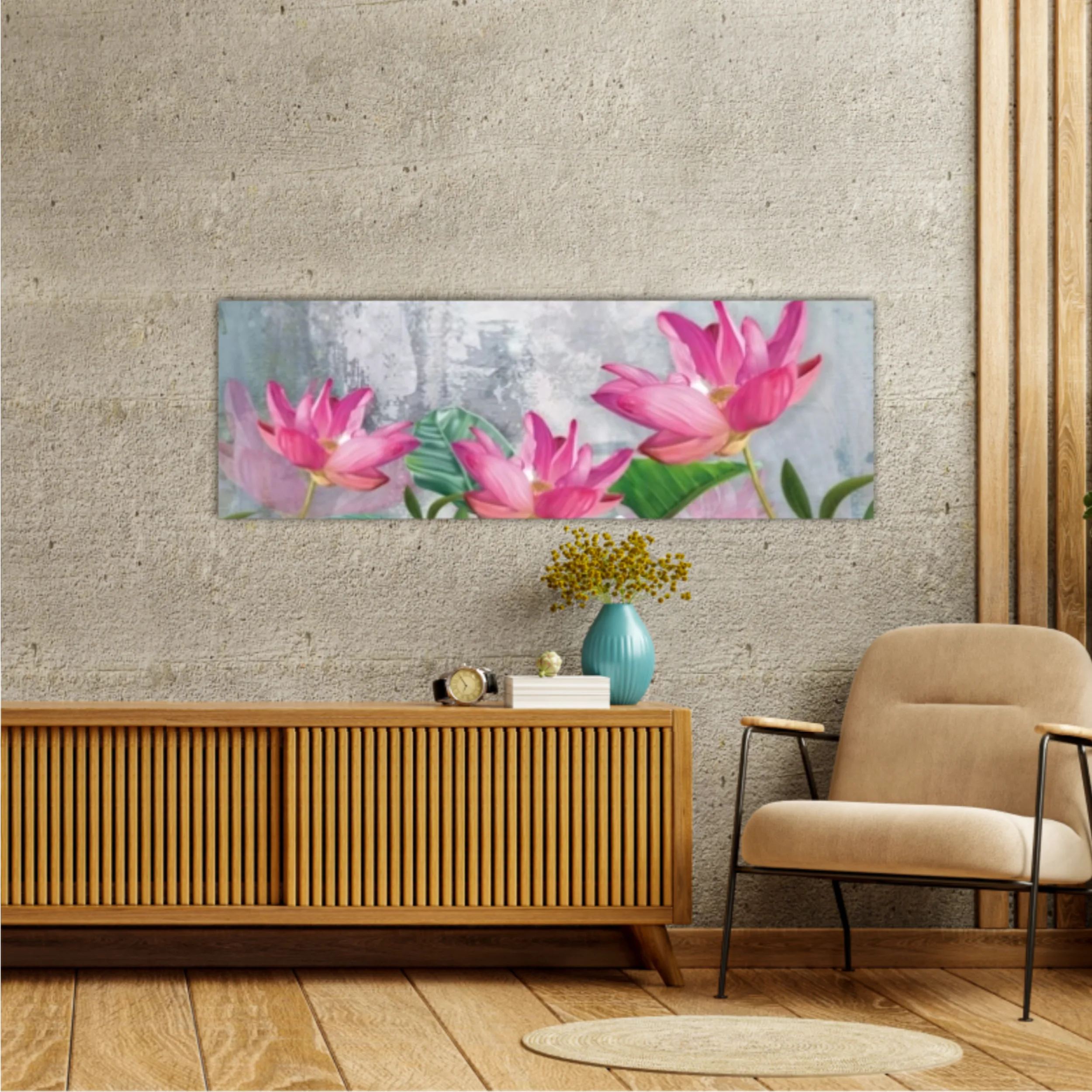 3d illustration of flowers in brilliant bloom in spring line. Luxurious abstract art digital painting