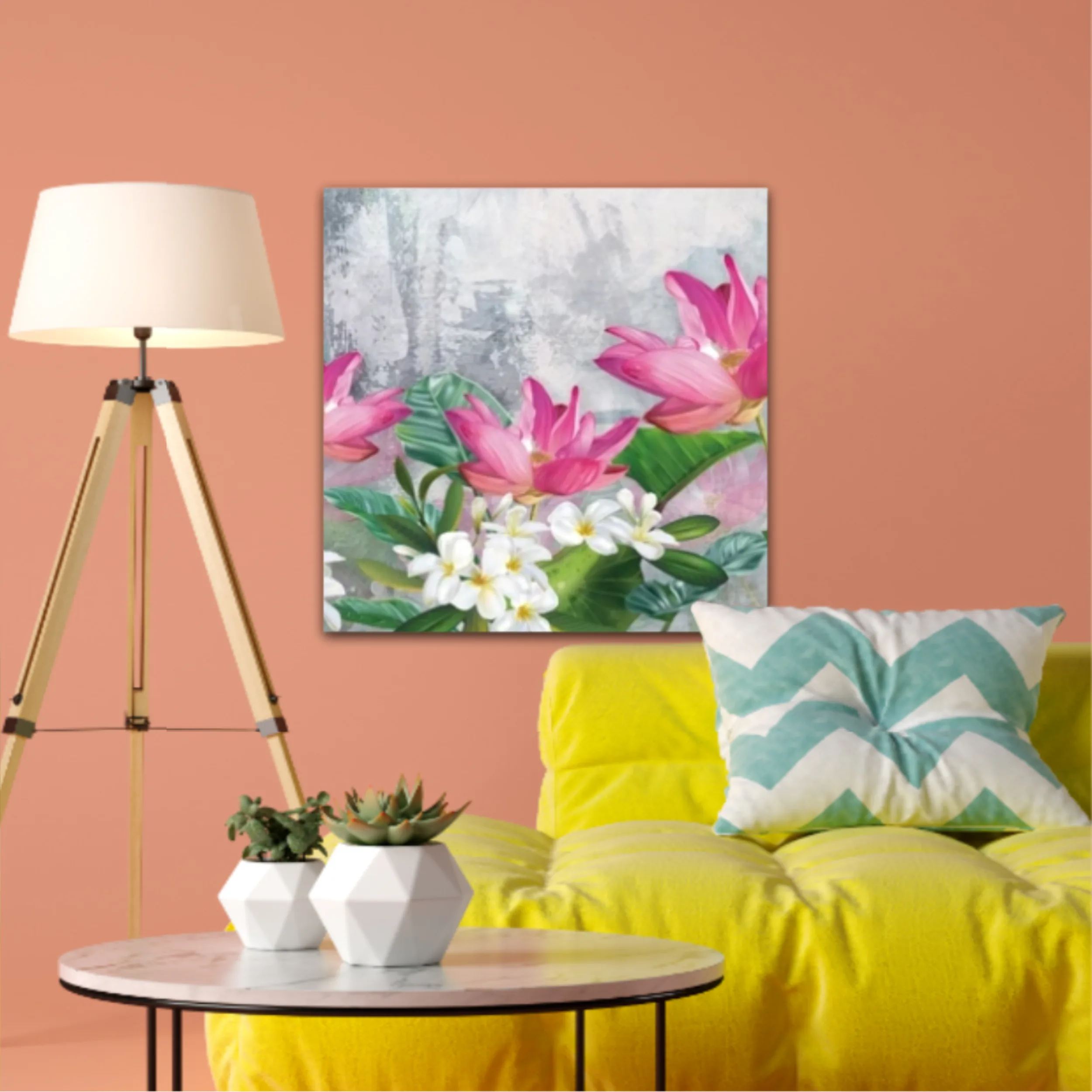 3d illustration of flowers in brilliant bloom in spring line. Luxurious abstract art digital painting