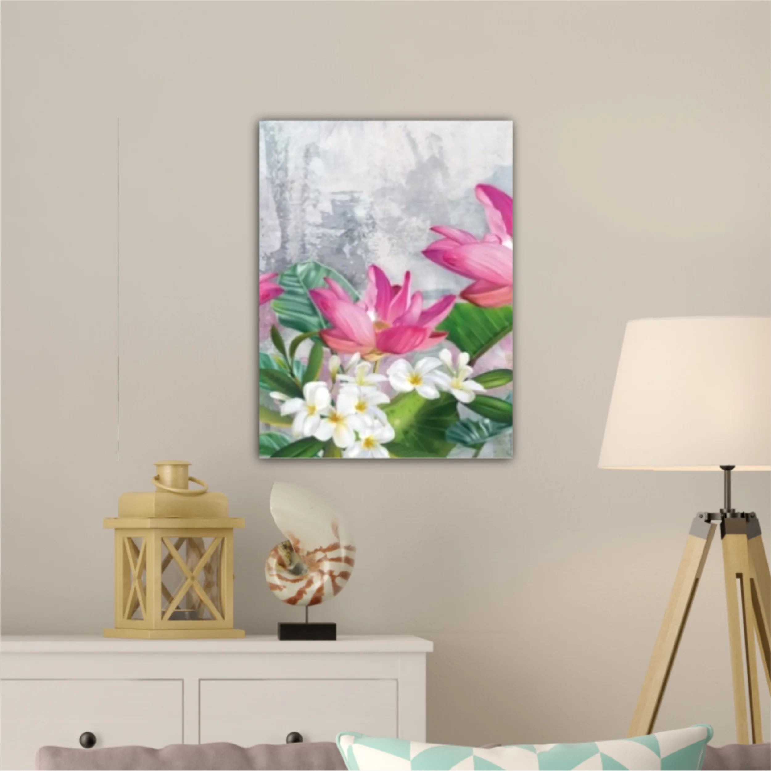 3d illustration of flowers in brilliant bloom in spring line. Luxurious abstract art digital painting