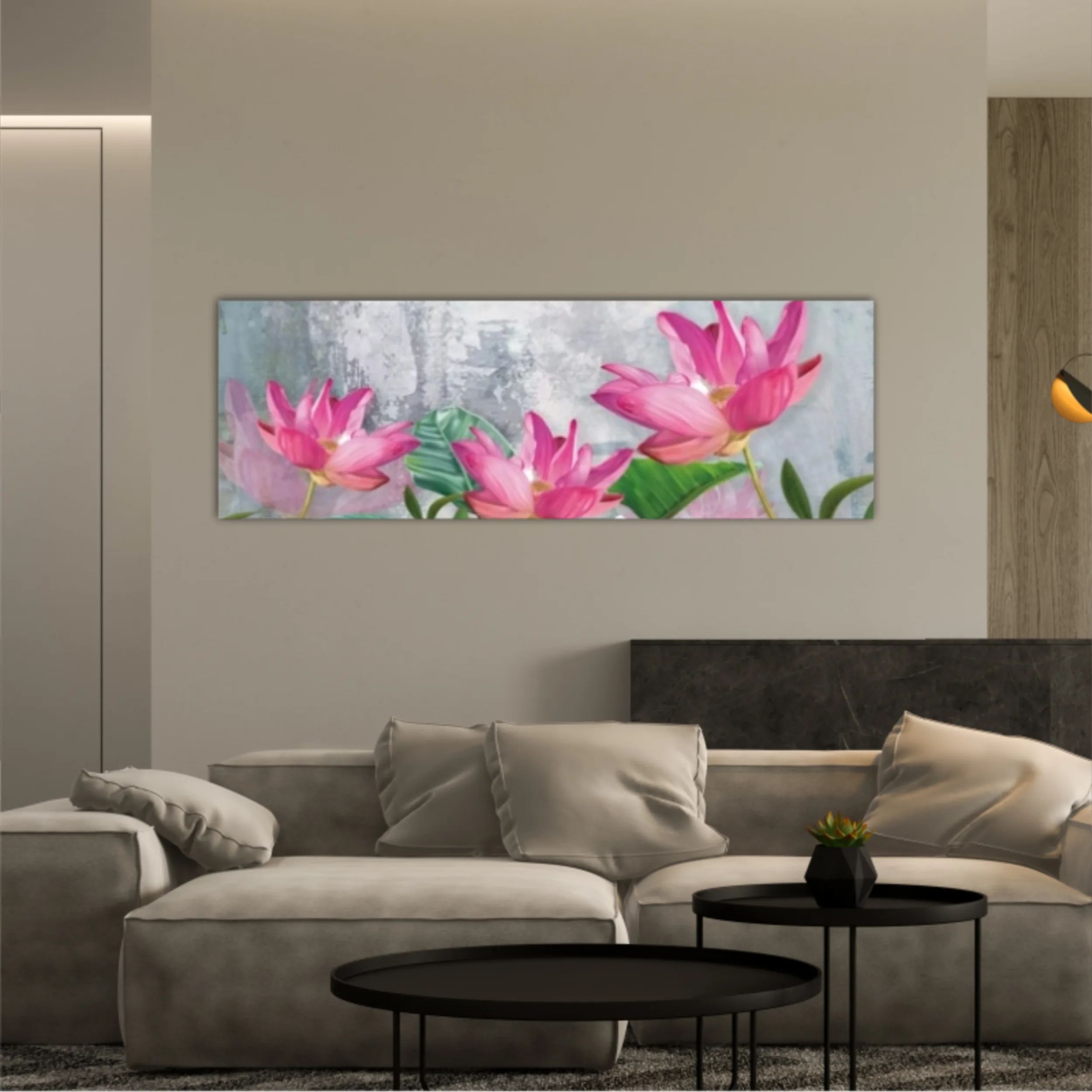 3d illustration of flowers in brilliant bloom in spring line. Luxurious abstract art digital painting