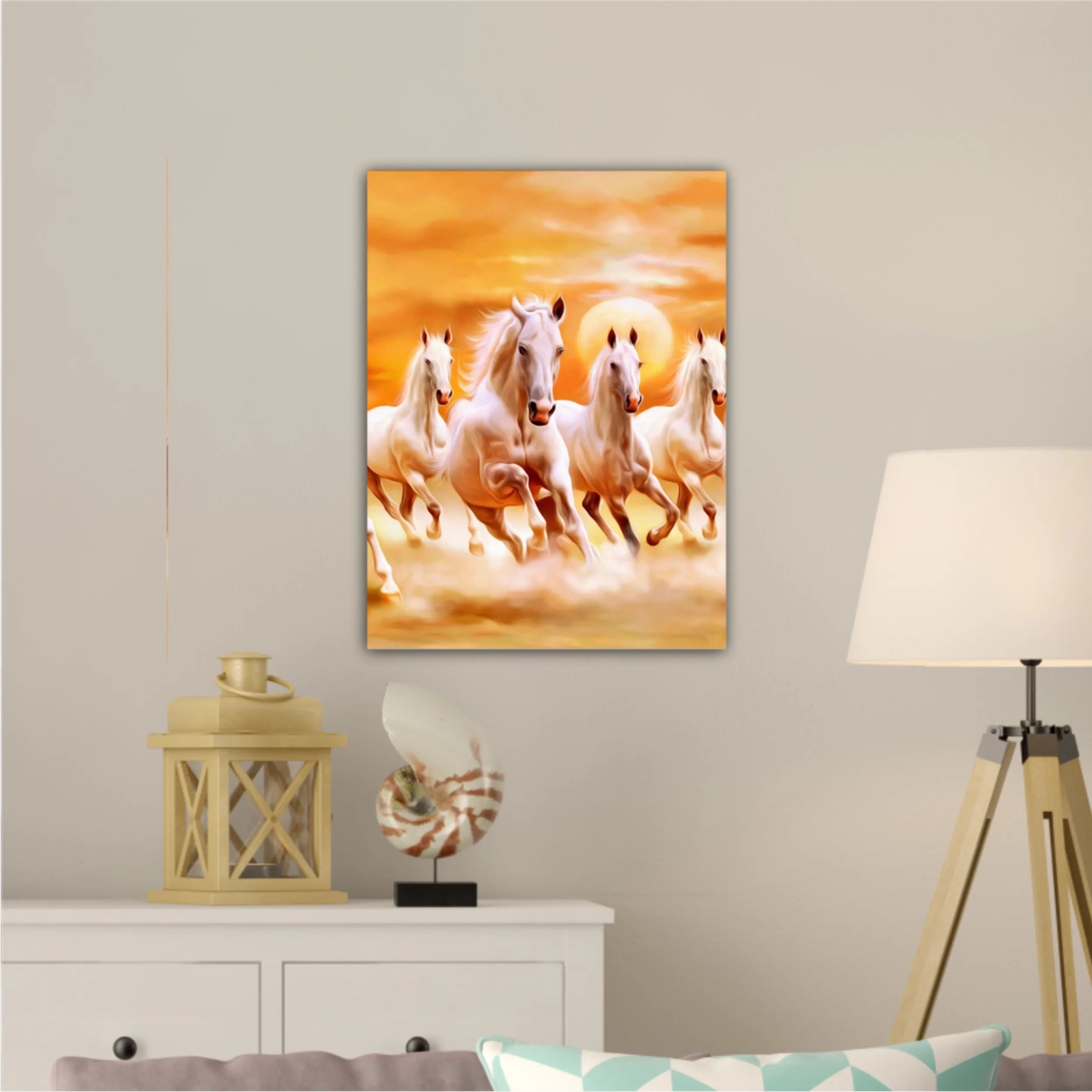 3d illustration of horse and beach design