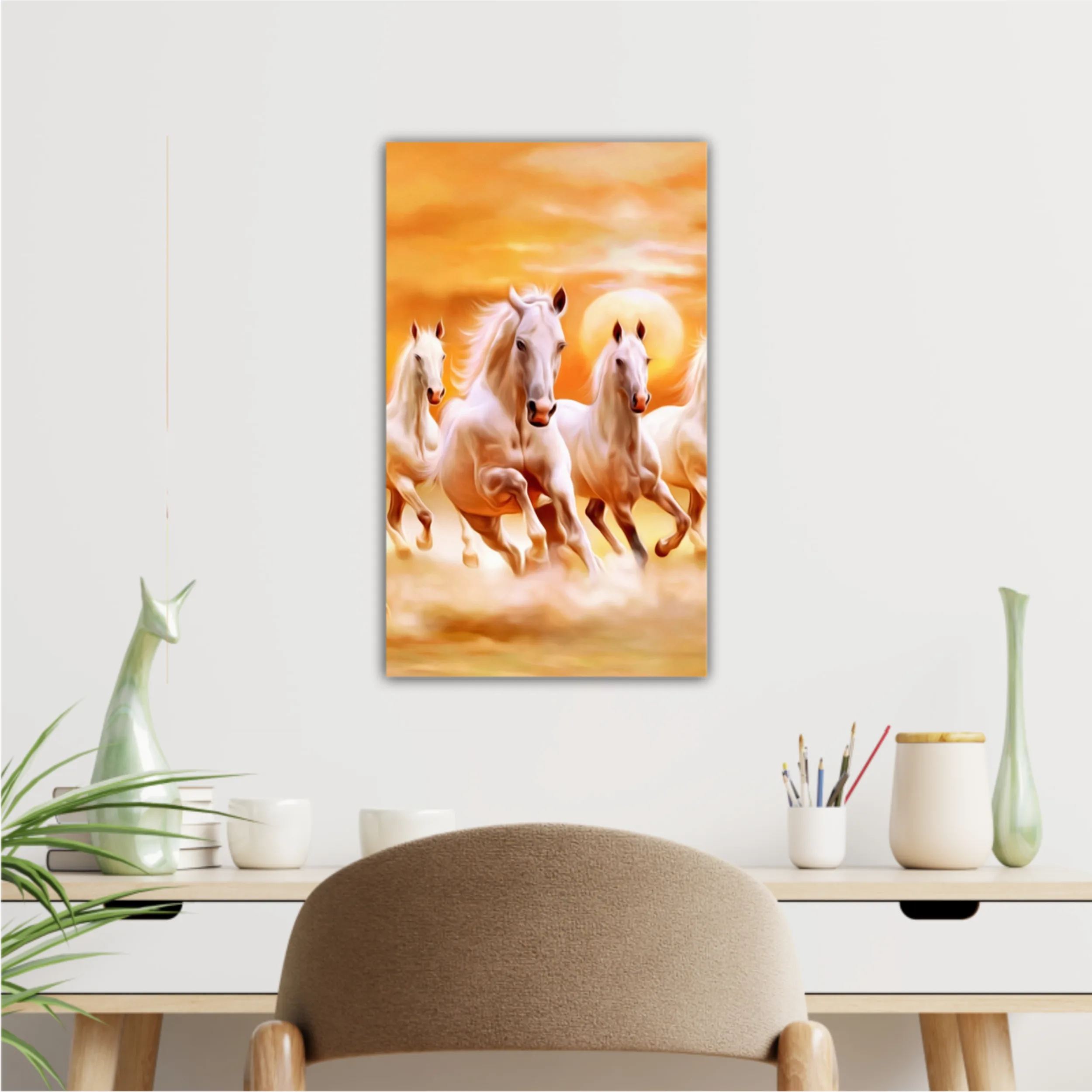 3d illustration of horse and beach design