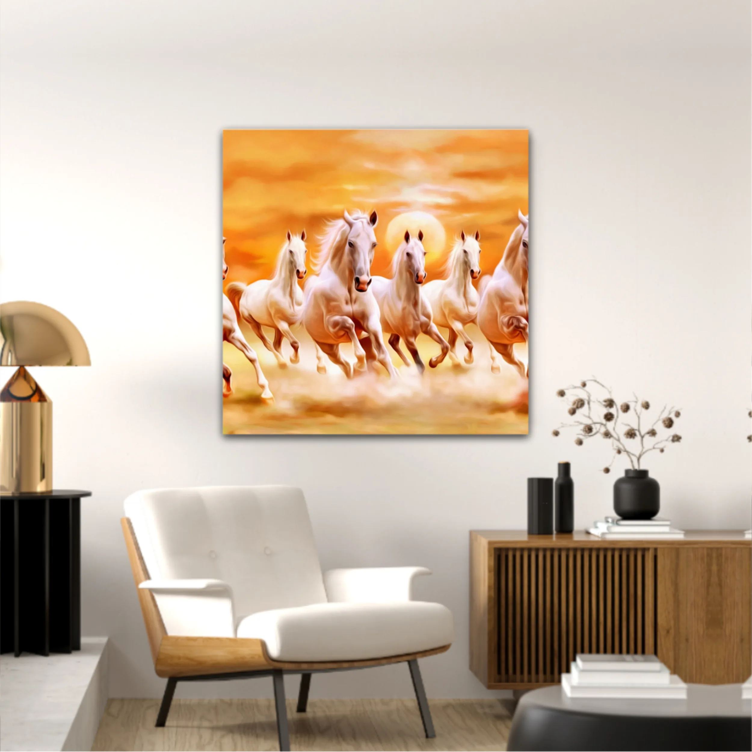 3d illustration of horse and beach design