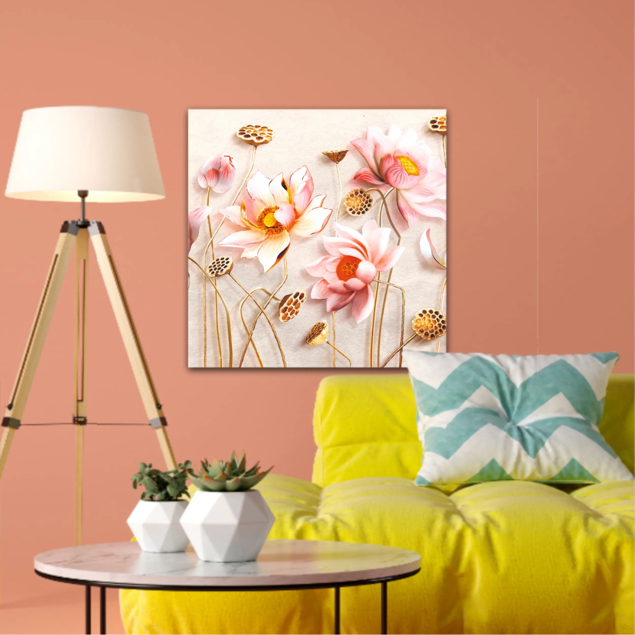 Pink flowers, 3D Illustration of flower wallpaper