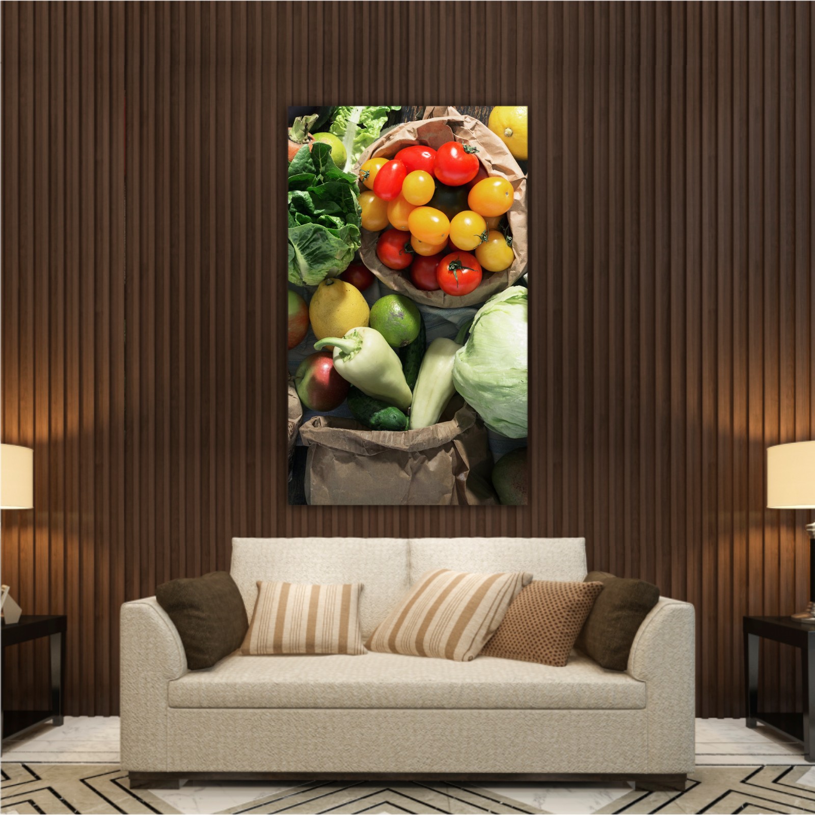 Healthy food background. Set of healthy food, top view