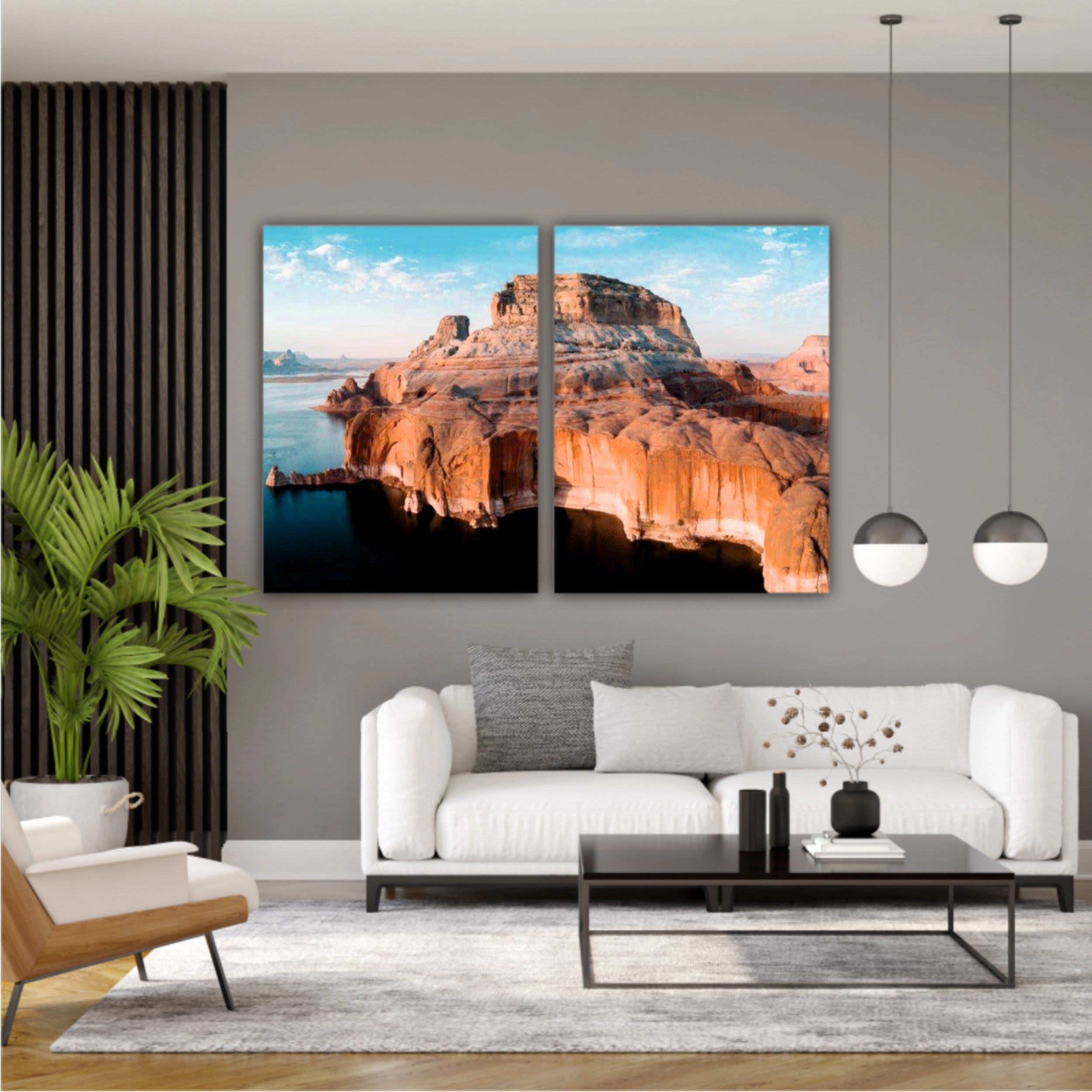 arizona, mountains, panorama, lake powell, nature