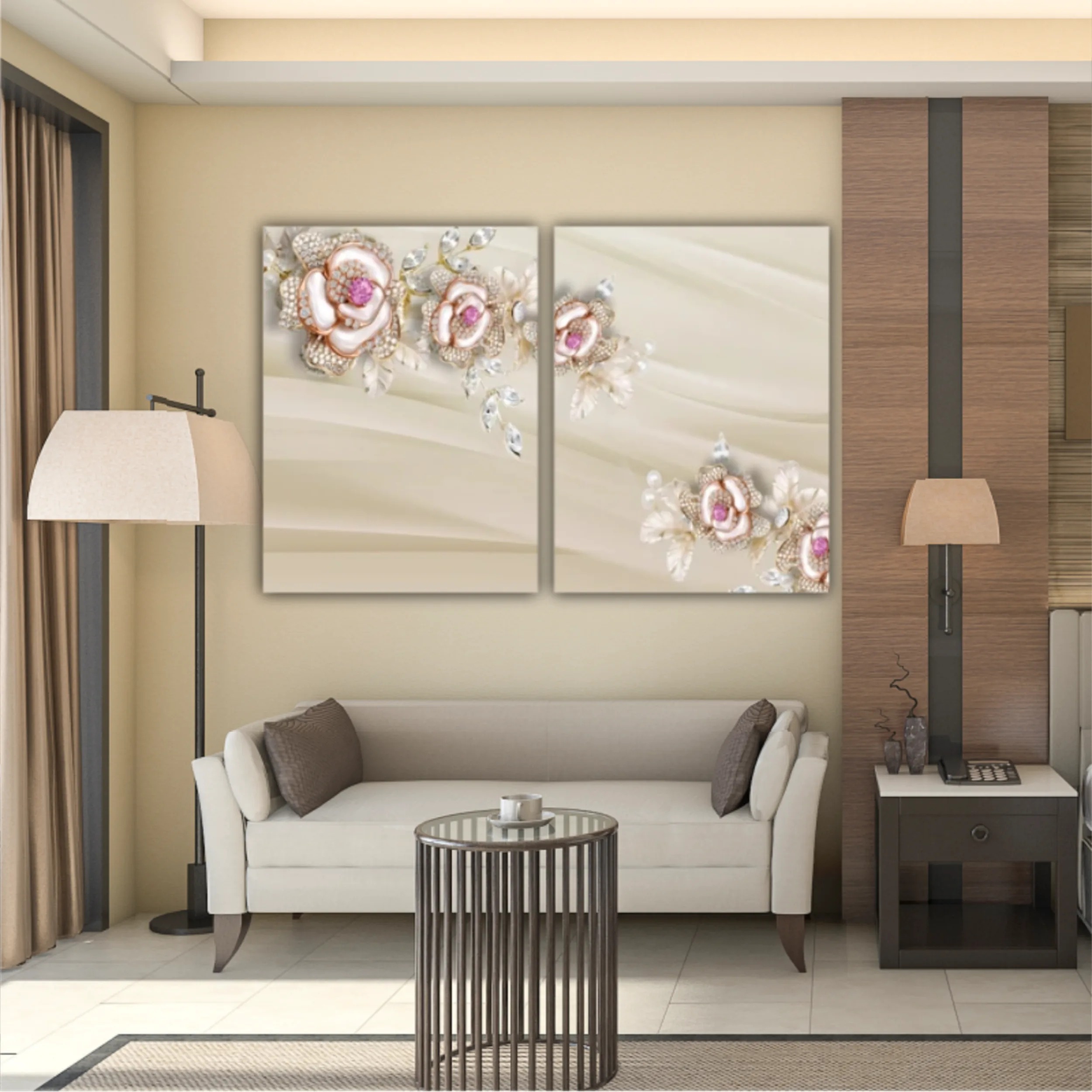 3d illustration of roses flowers