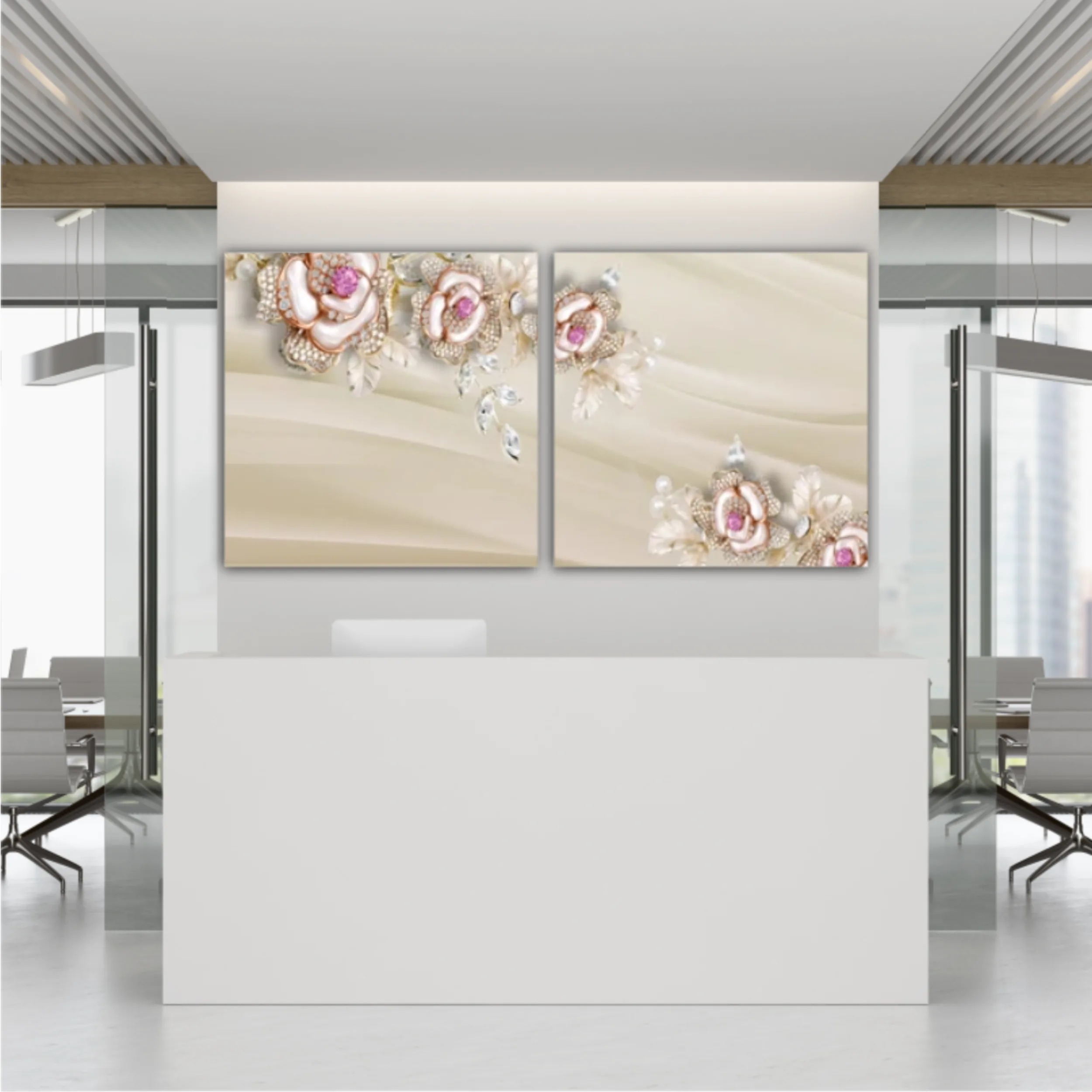 3d illustration of roses flowers