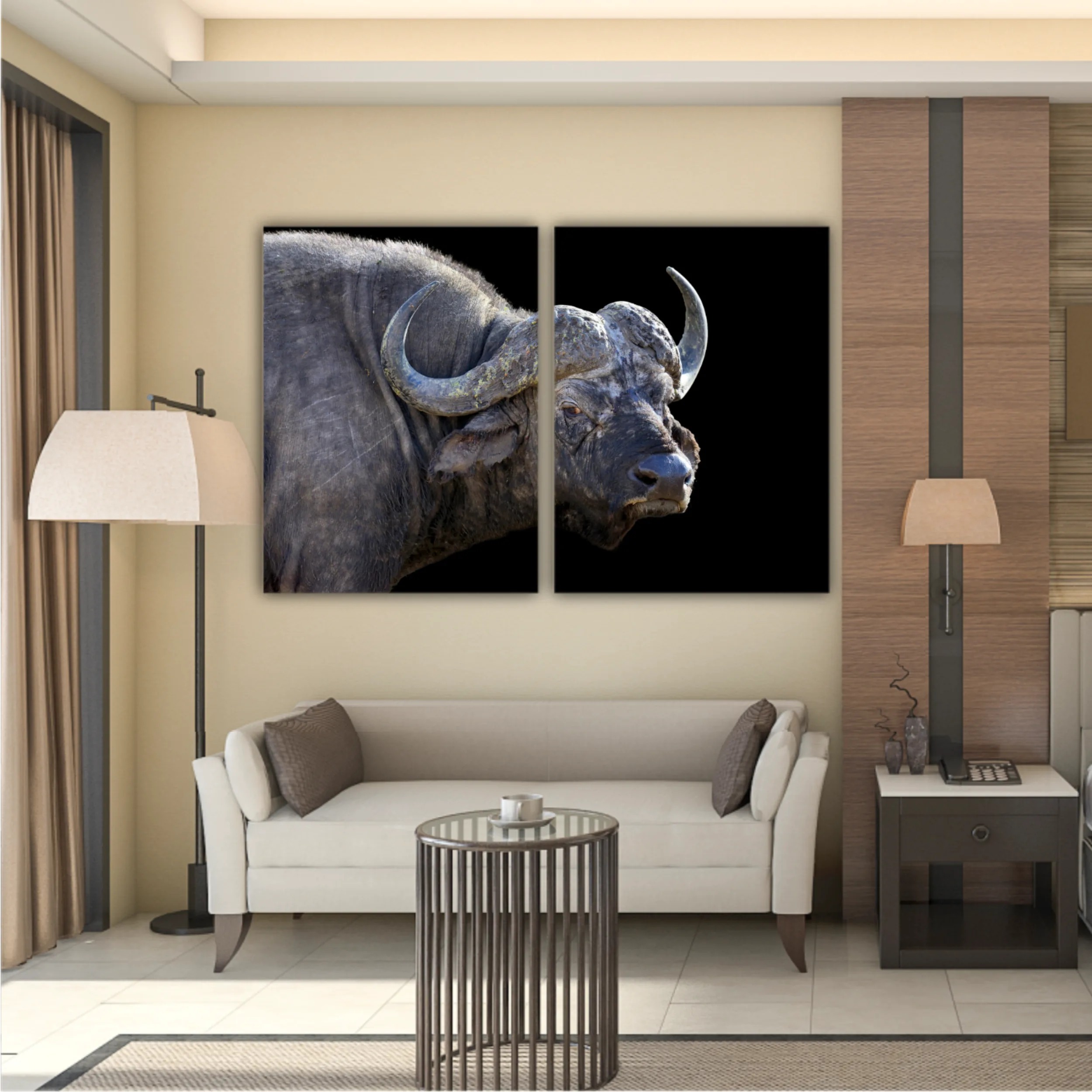 Wild african buffalo