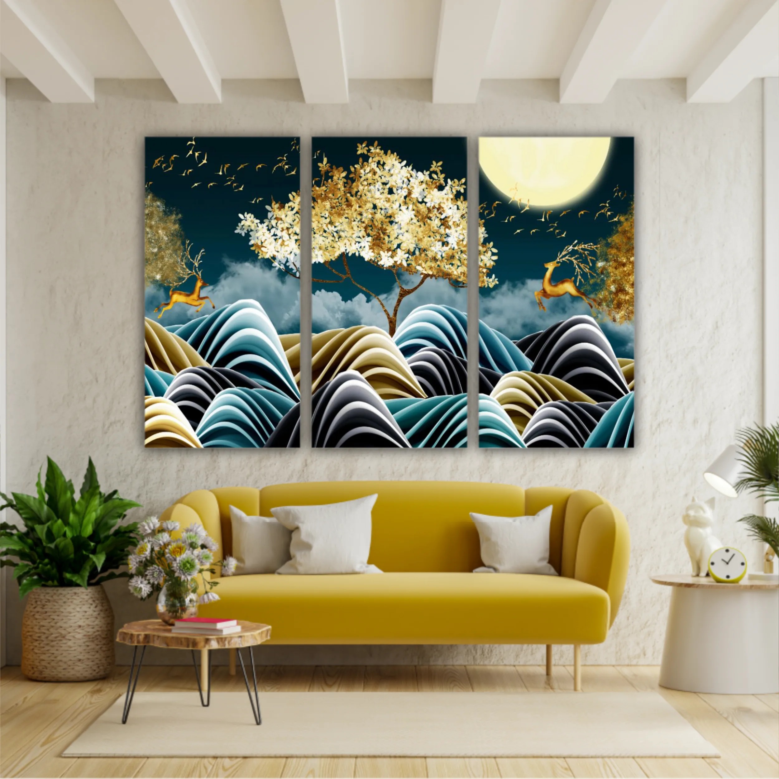 Luxurious abstract art digital painting