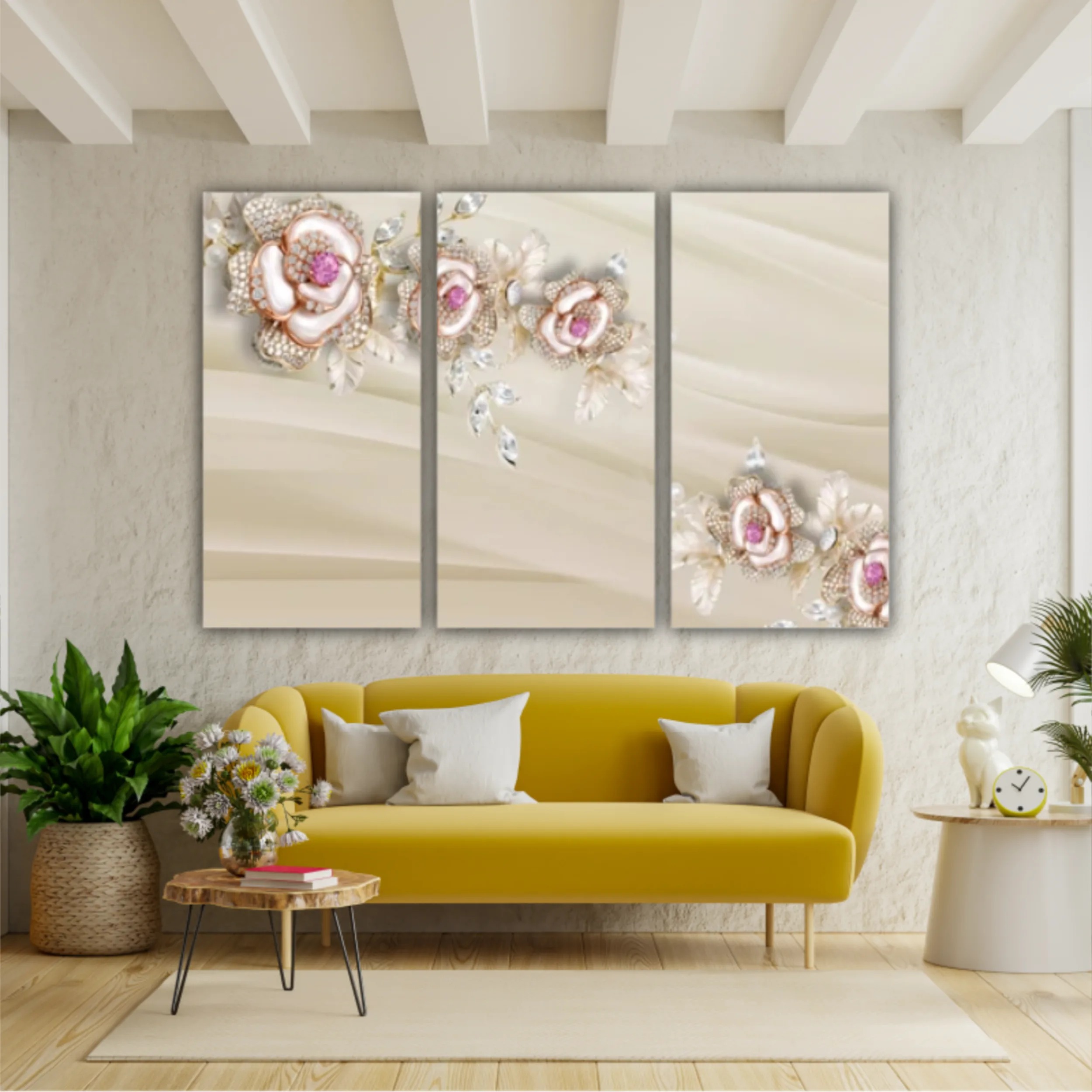 3d illustration of roses flowers