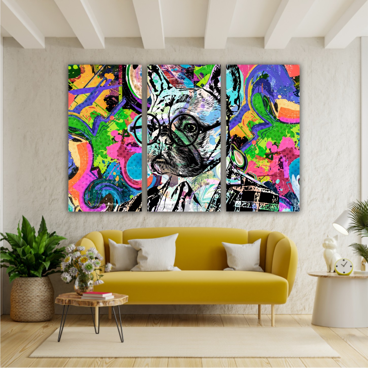  english bulldog portrait intellectual art