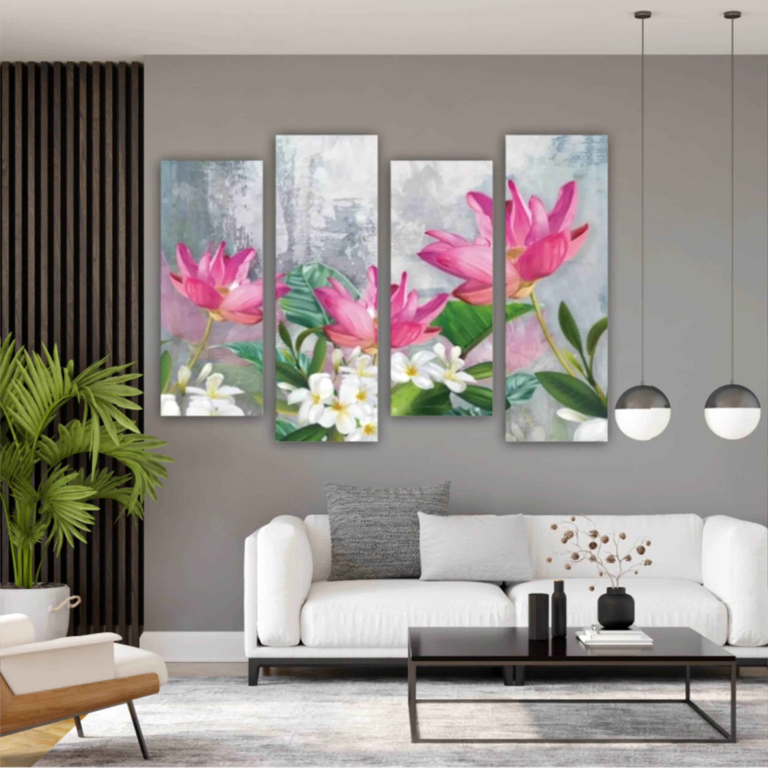 3d illustration of flowers in brilliant bloom in spring line. Luxurious abstract art digital painting