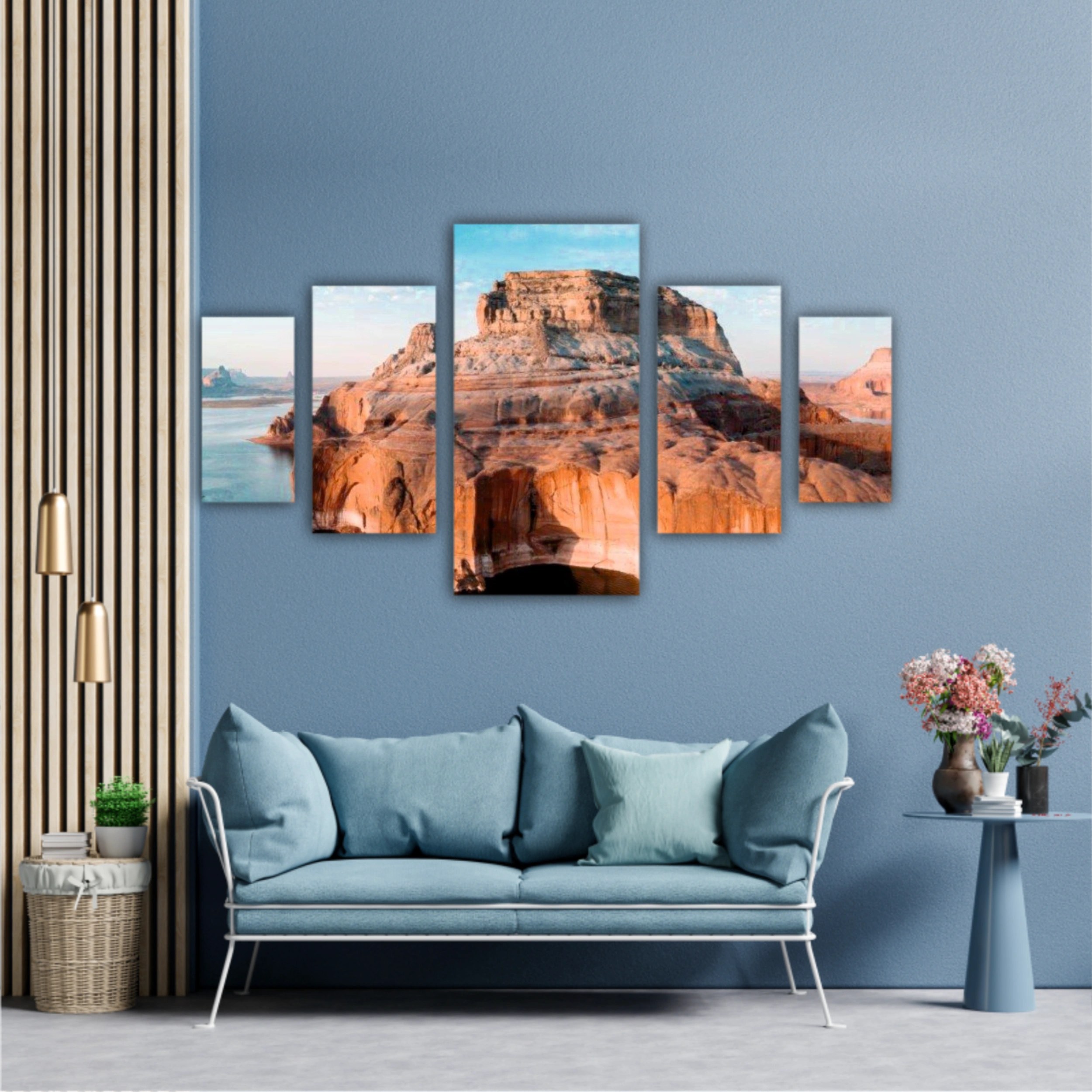 arizona, mountains, panorama, lake powell, nature