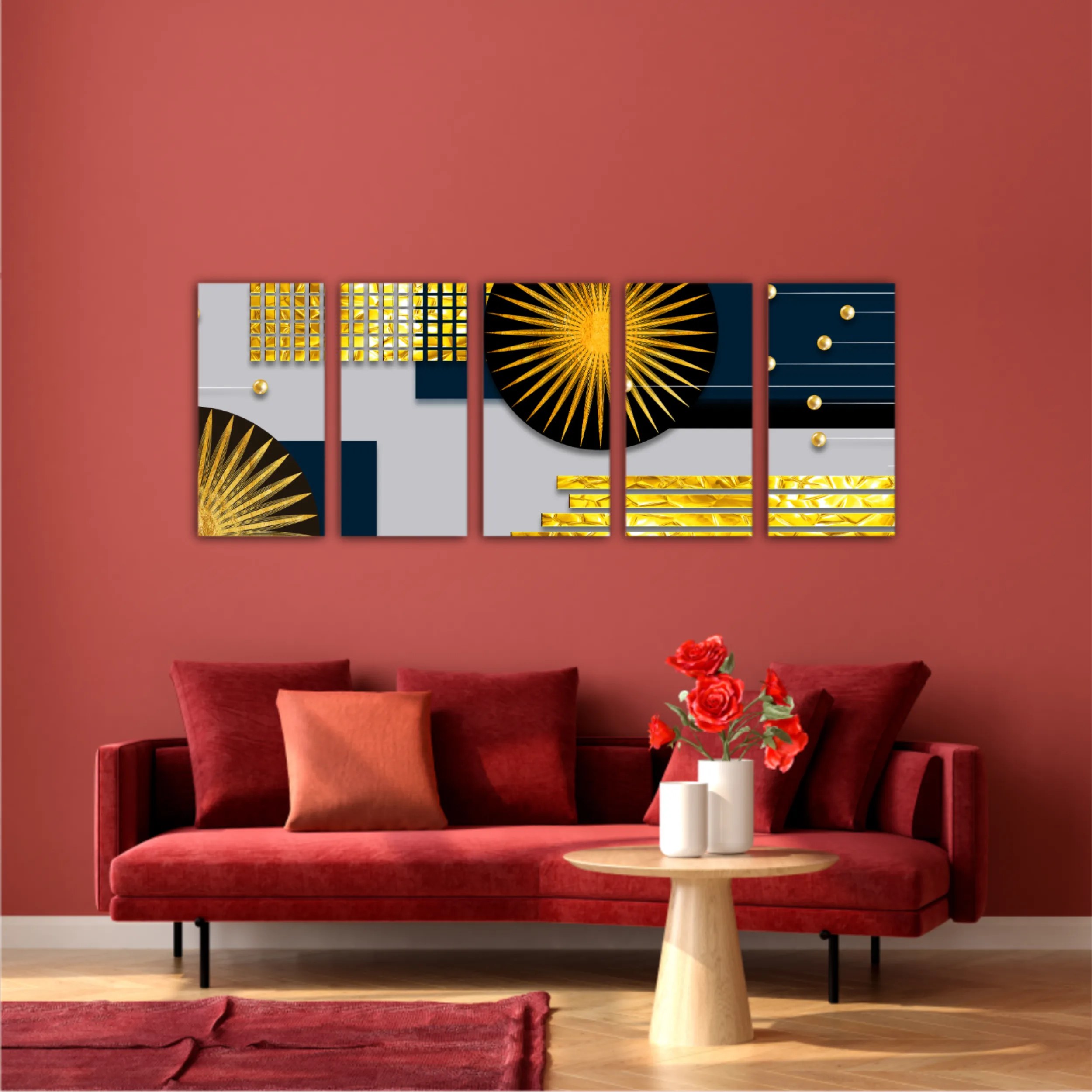 Abstract 3d illustration of geometric for decoration