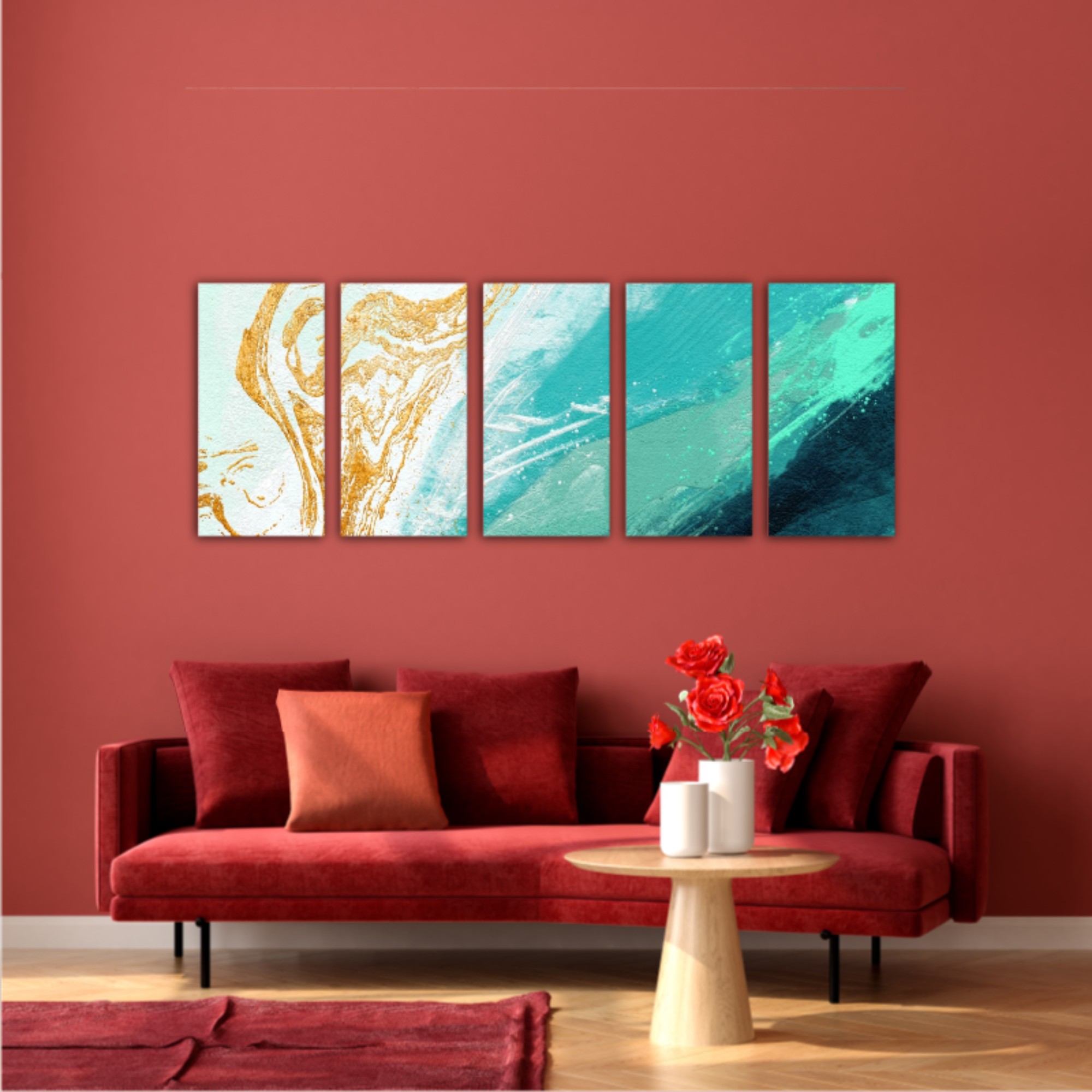 3d illustration of sand and water seashore scene