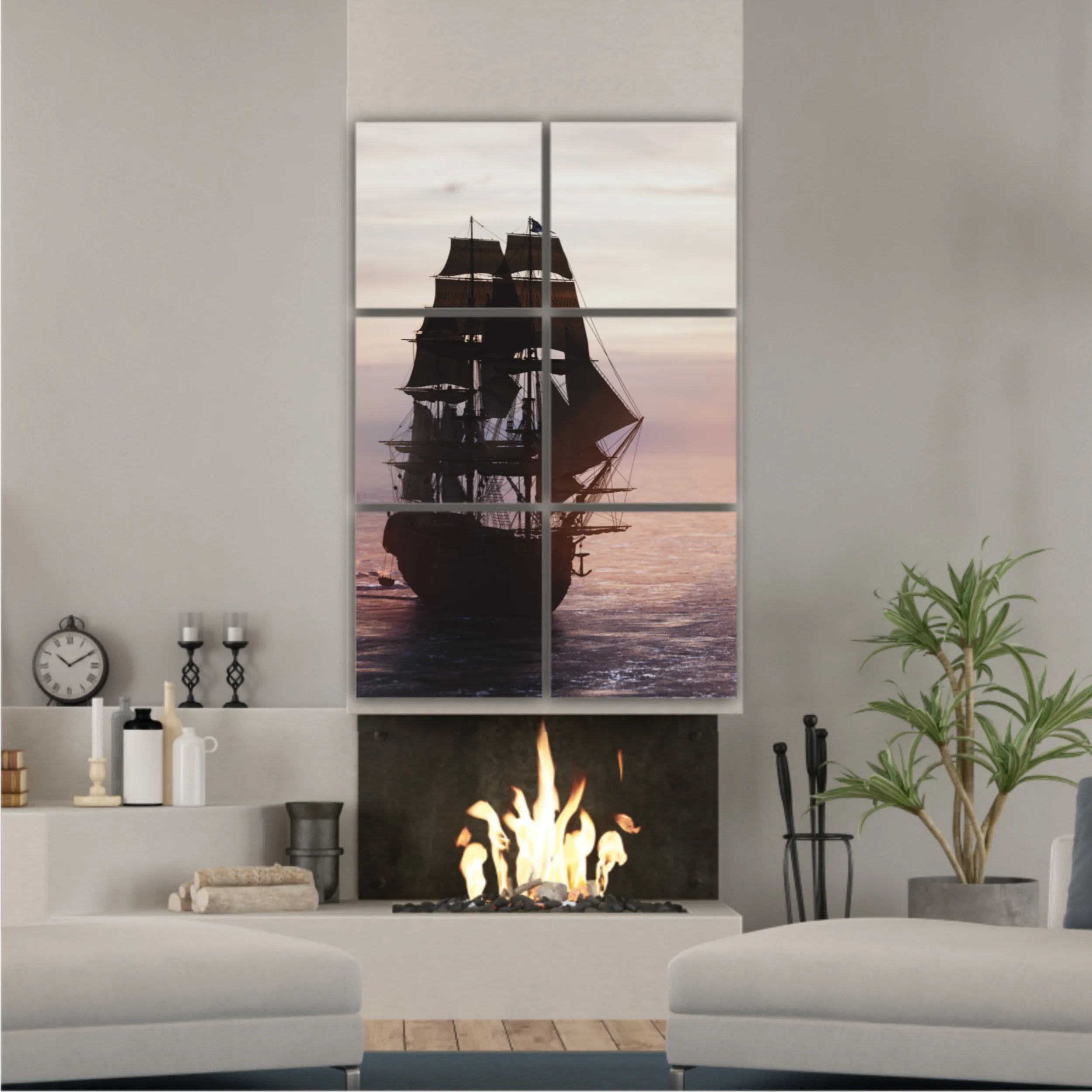 Art painting Sail Ship