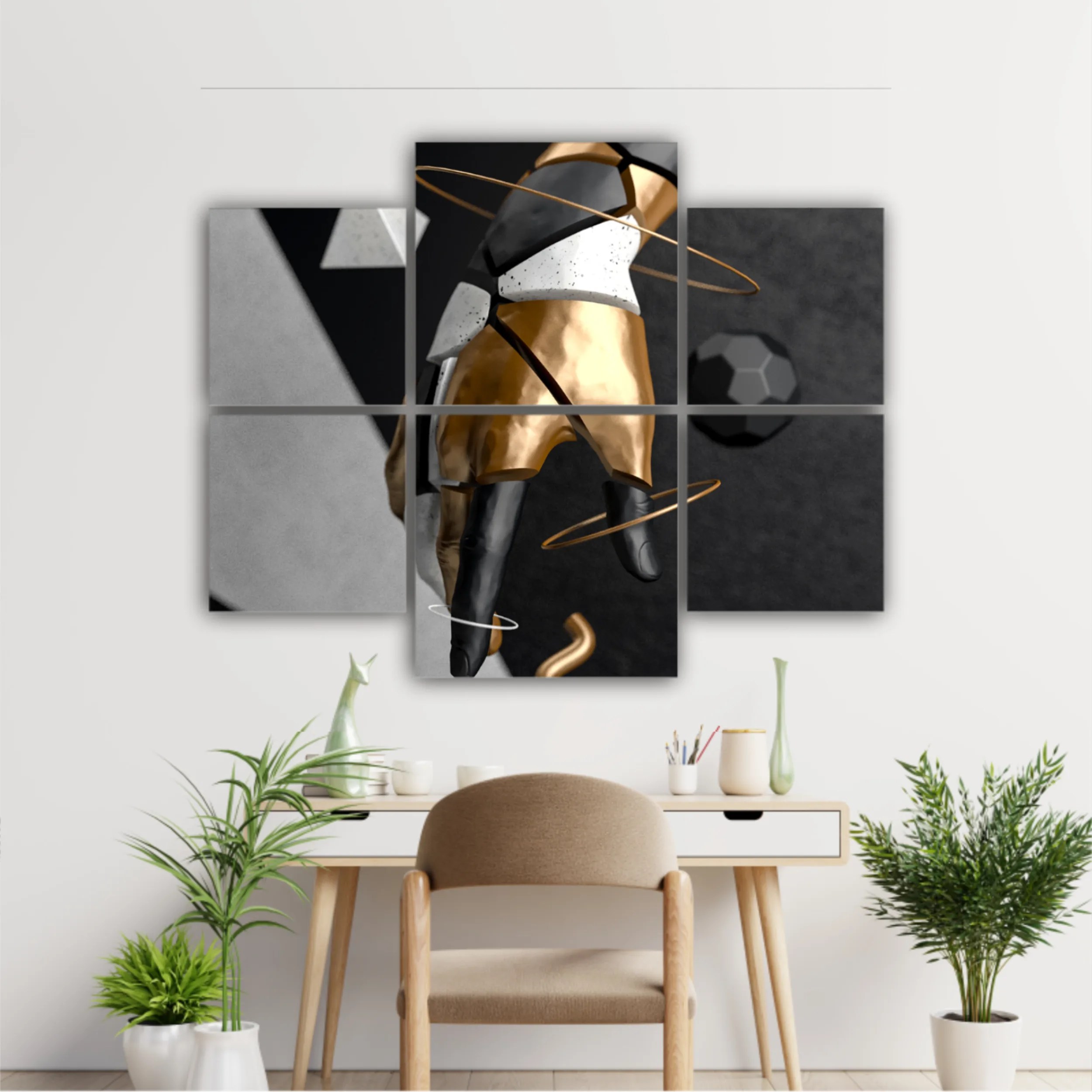 abstract with golden details