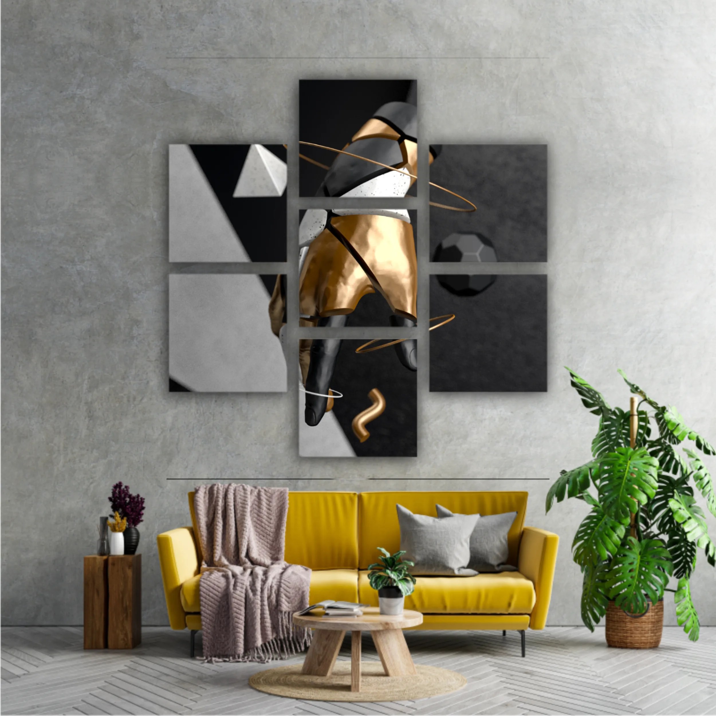 abstract with golden details