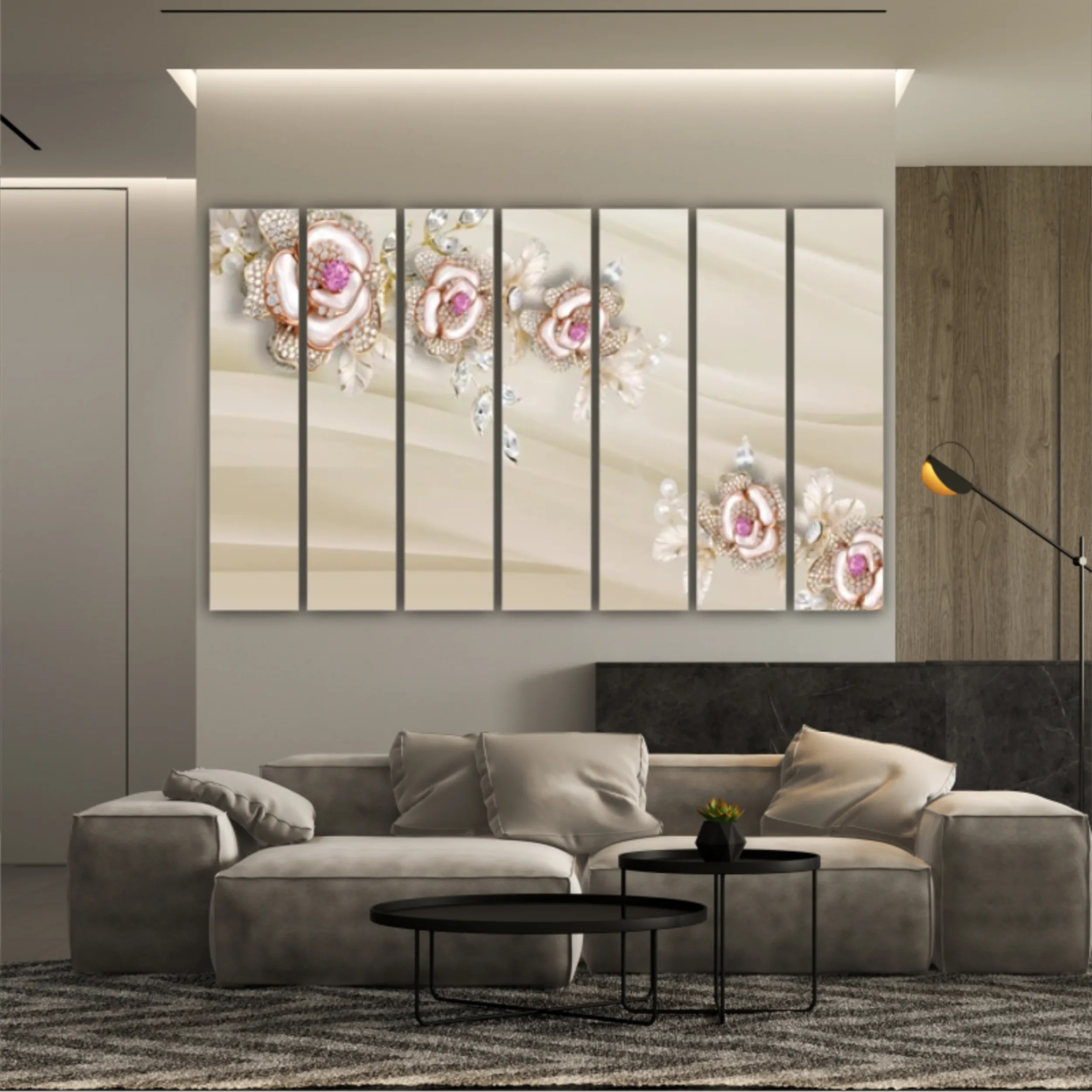 3d illustration of roses flowers