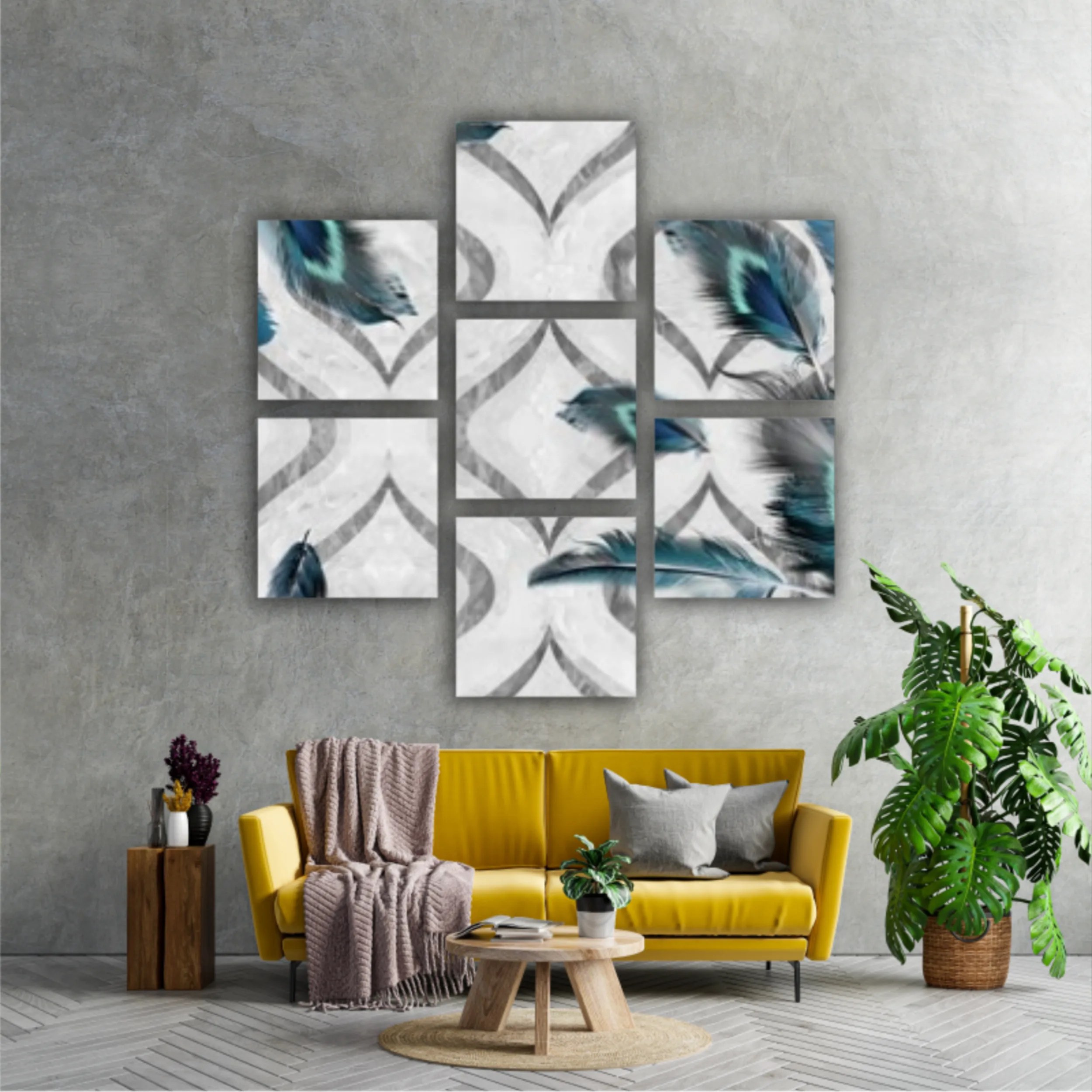 3d illustration of beautiful bird feathers