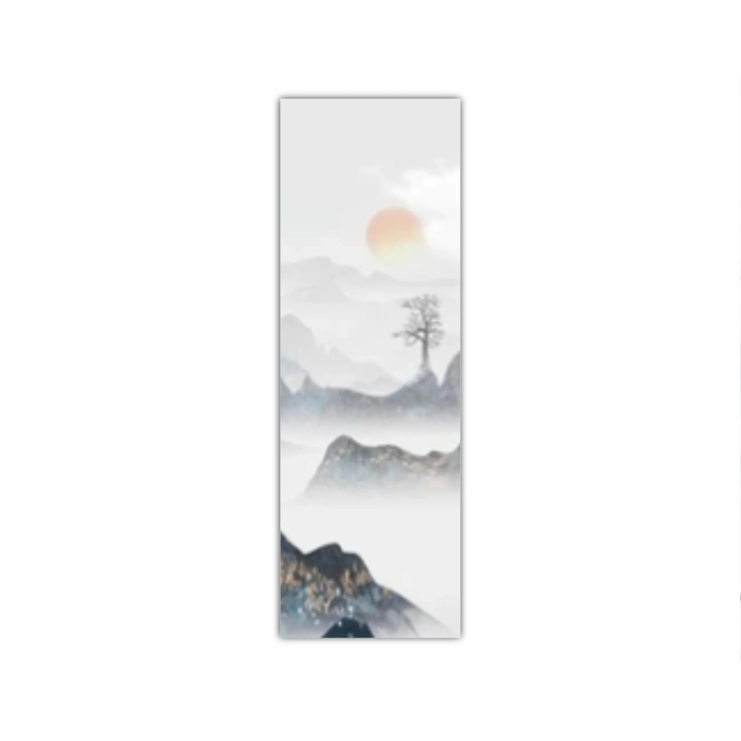 Chinese style blue artistic conception landscape illustration