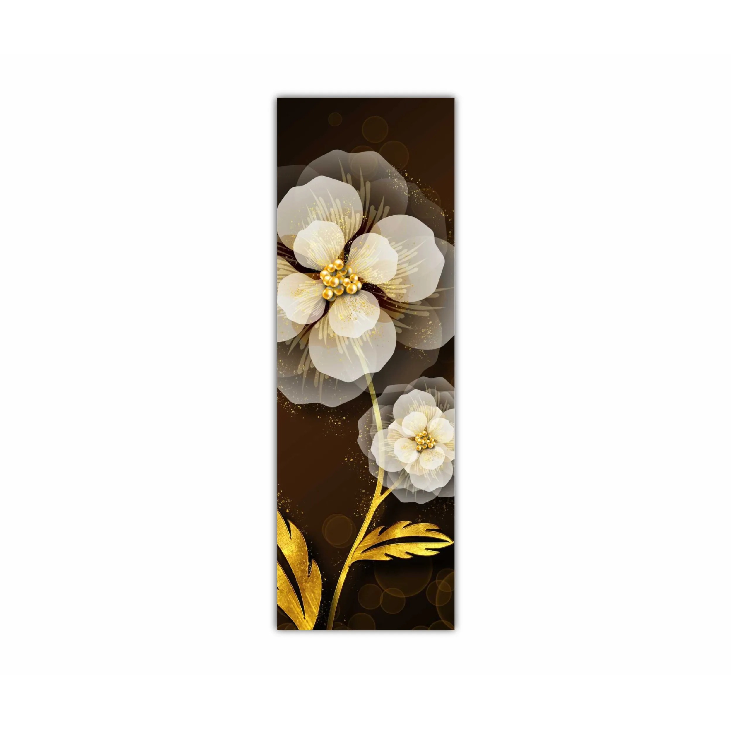 3d illustration of luxurious golden flower